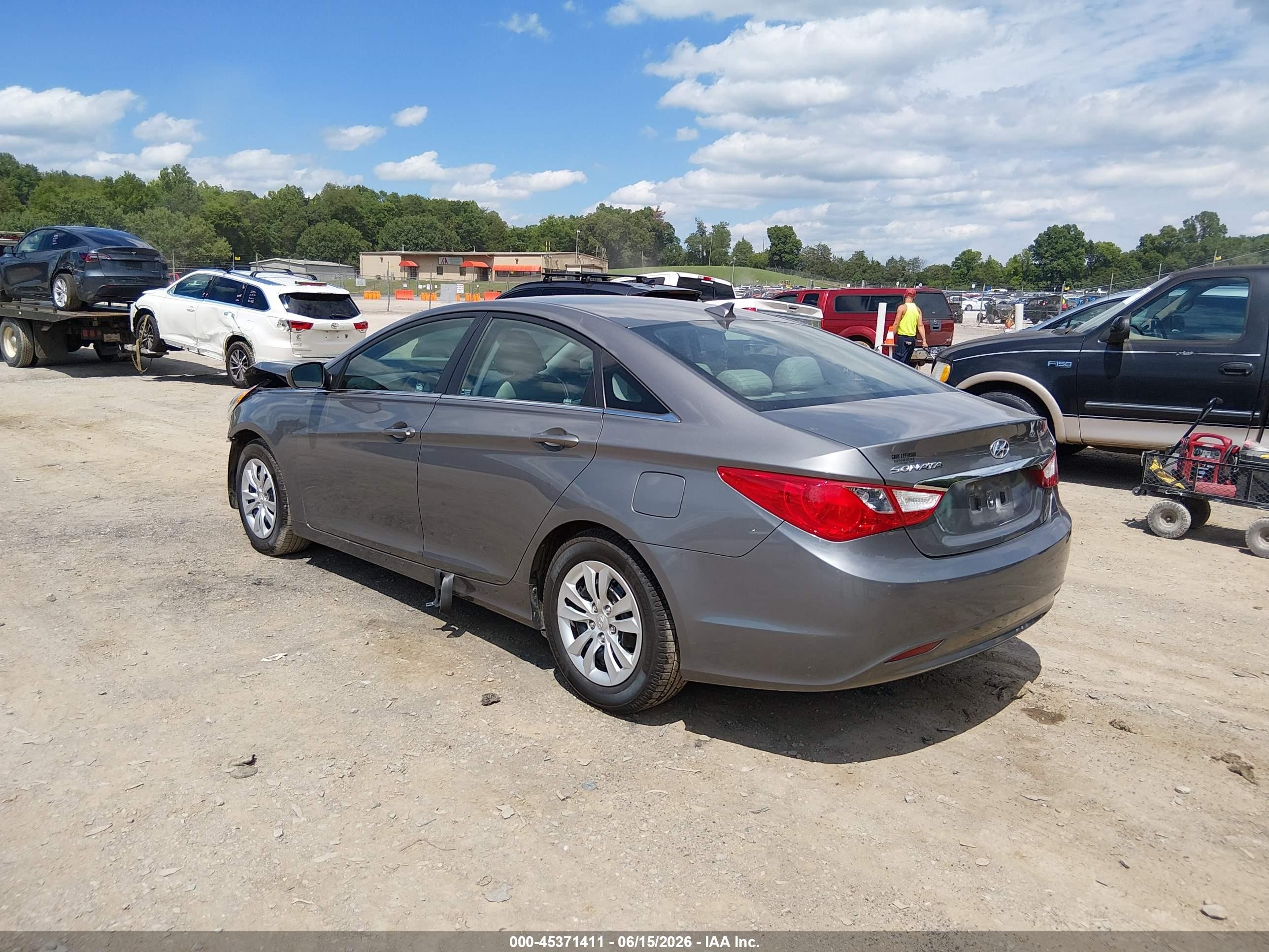 2013 Hyundai Sonata Gls Gray vin: 5NPEB4AC3DH570065