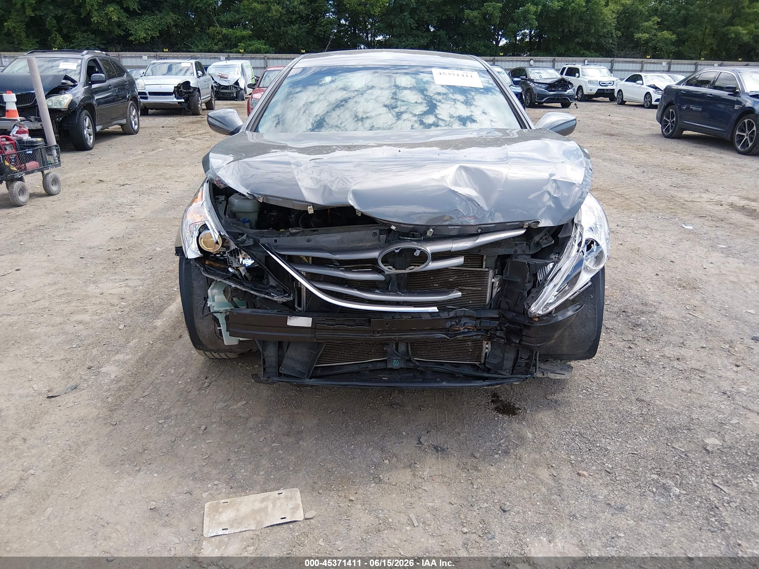 2013 Hyundai Sonata Gls Gray vin: 5NPEB4AC3DH570065