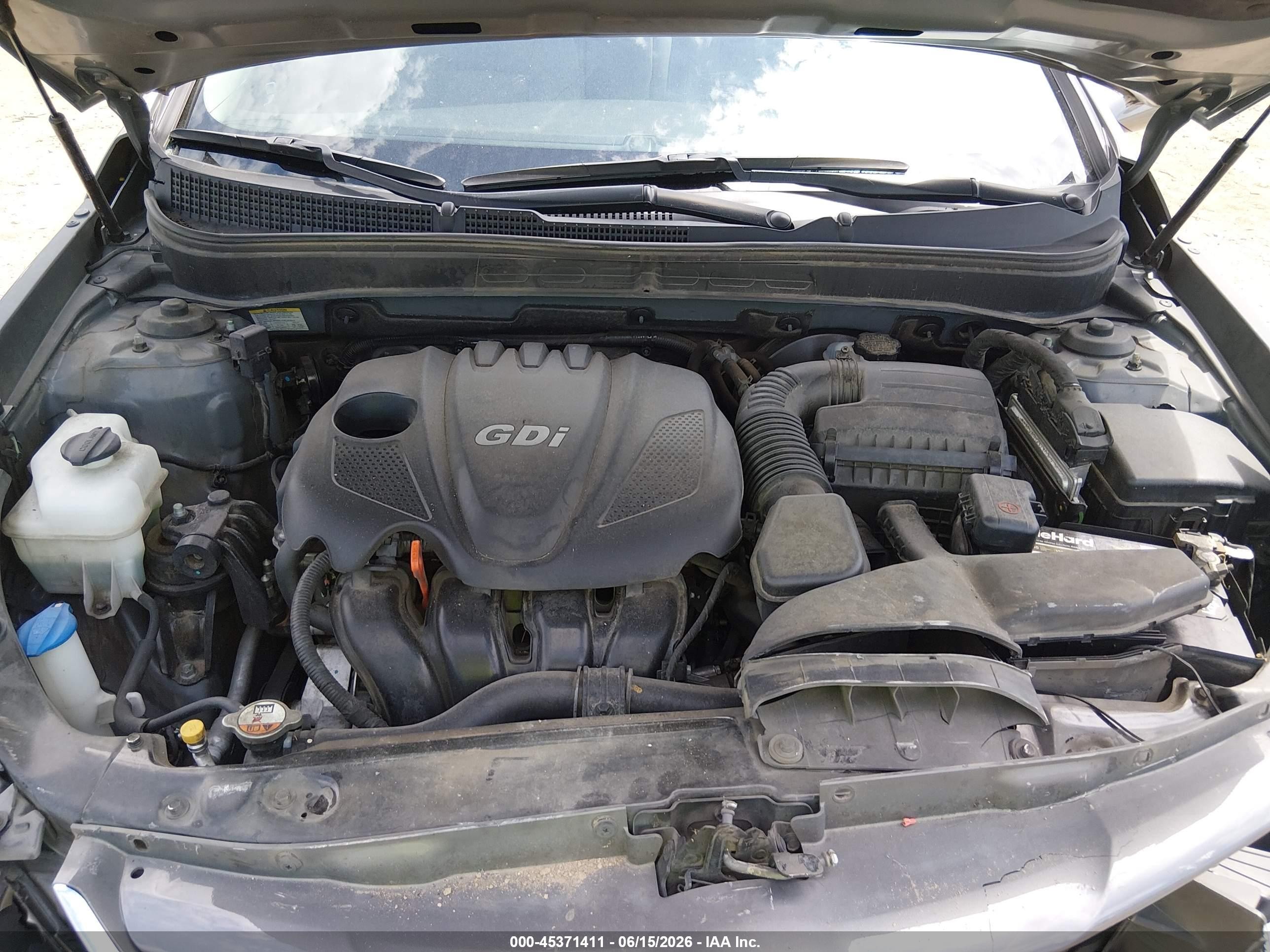 2013 Hyundai Sonata Gls Gray vin: 5NPEB4AC3DH570065