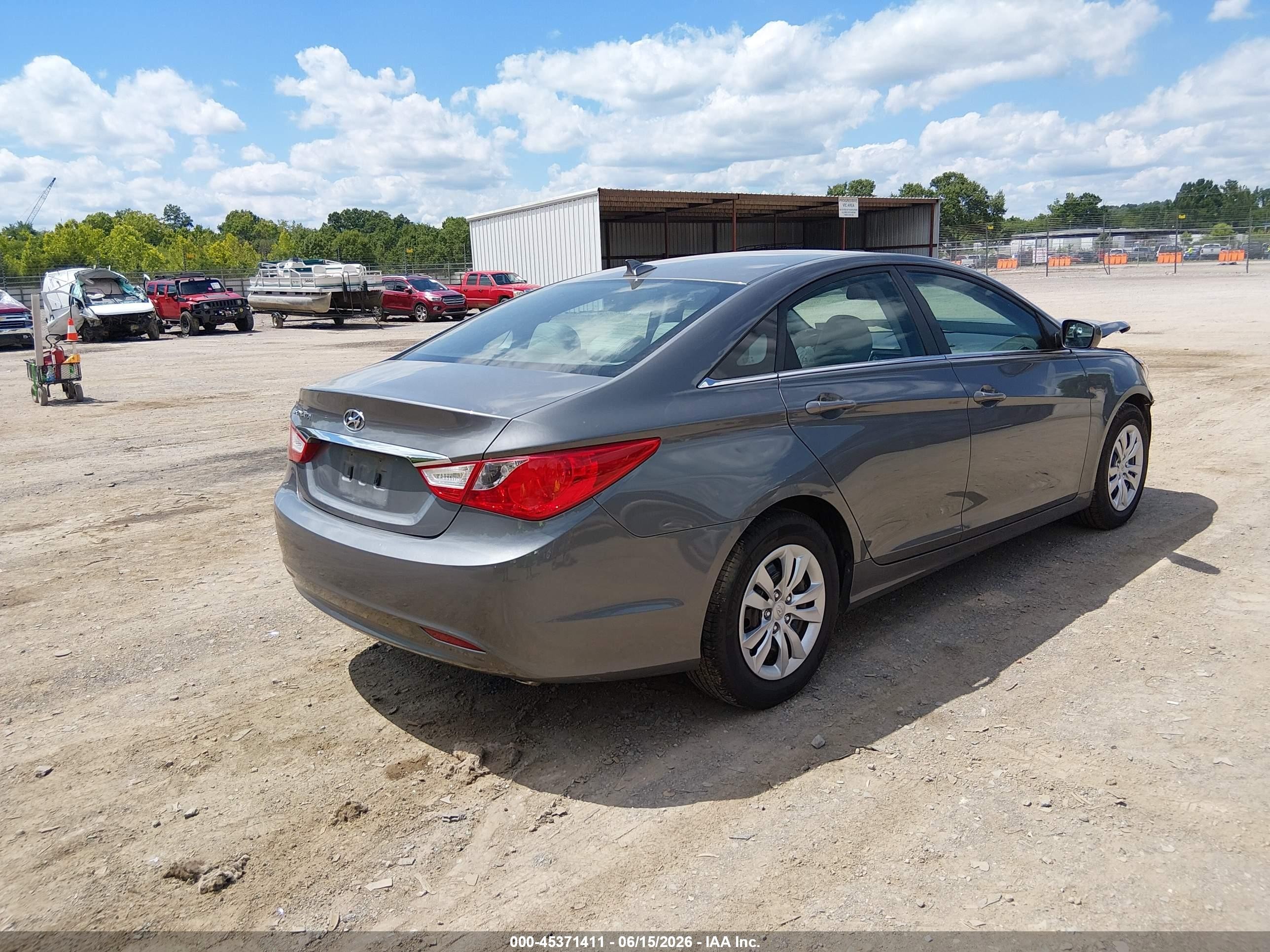 2013 Hyundai Sonata Gls Gray vin: 5NPEB4AC3DH570065