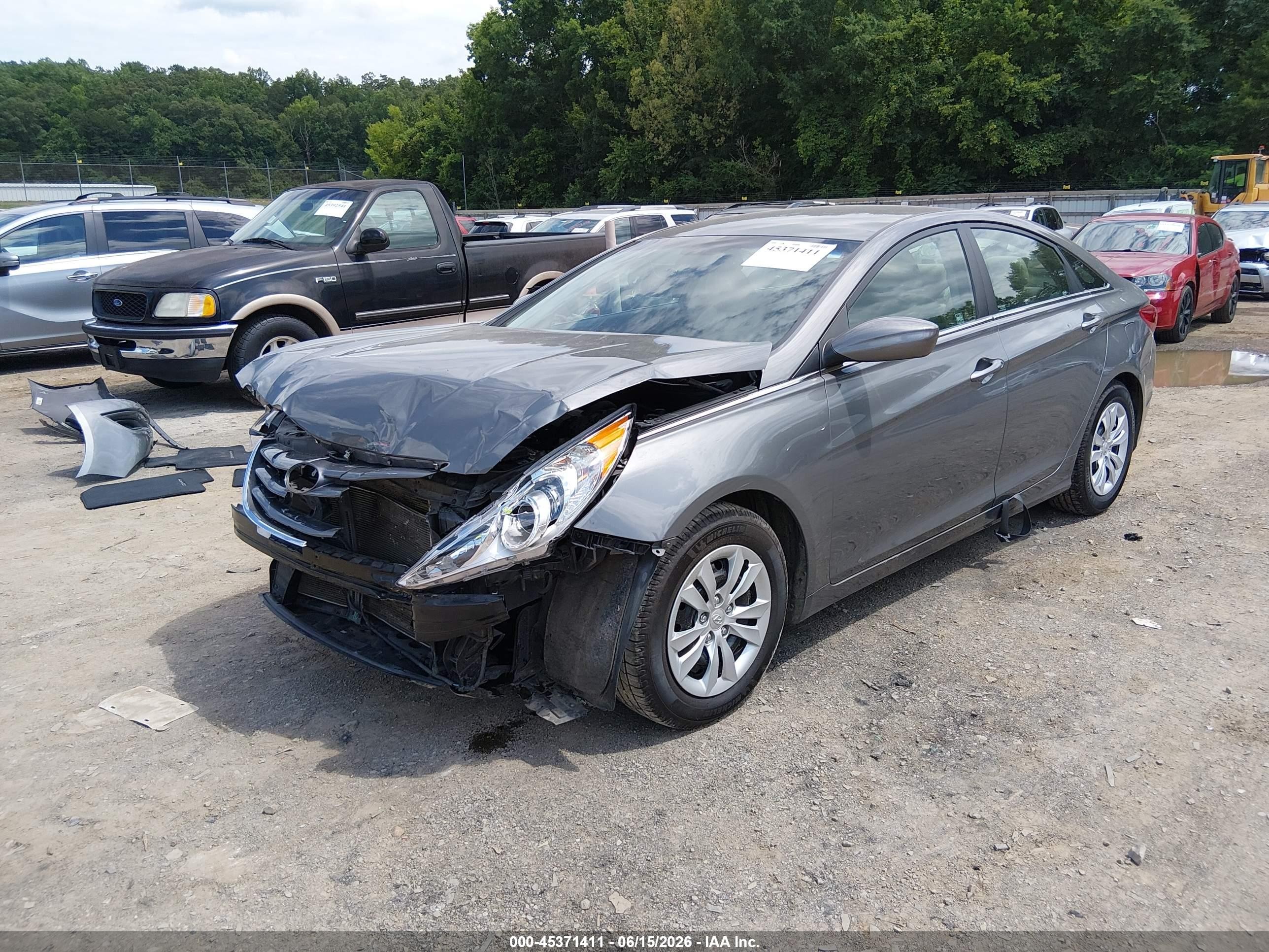 2013 Hyundai Sonata Gls Gray vin: 5NPEB4AC3DH570065