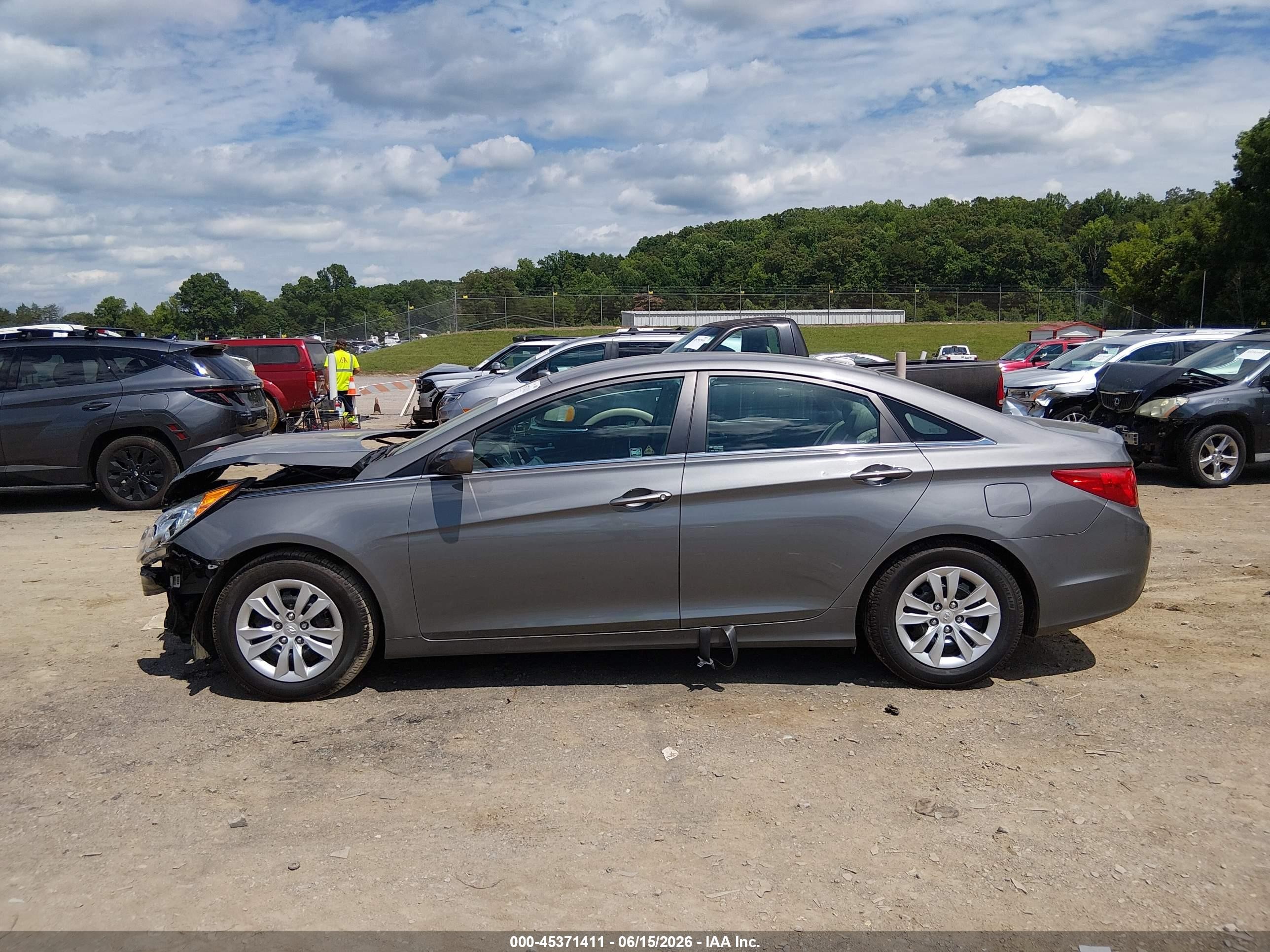 2013 Hyundai Sonata Gls Gray vin: 5NPEB4AC3DH570065
