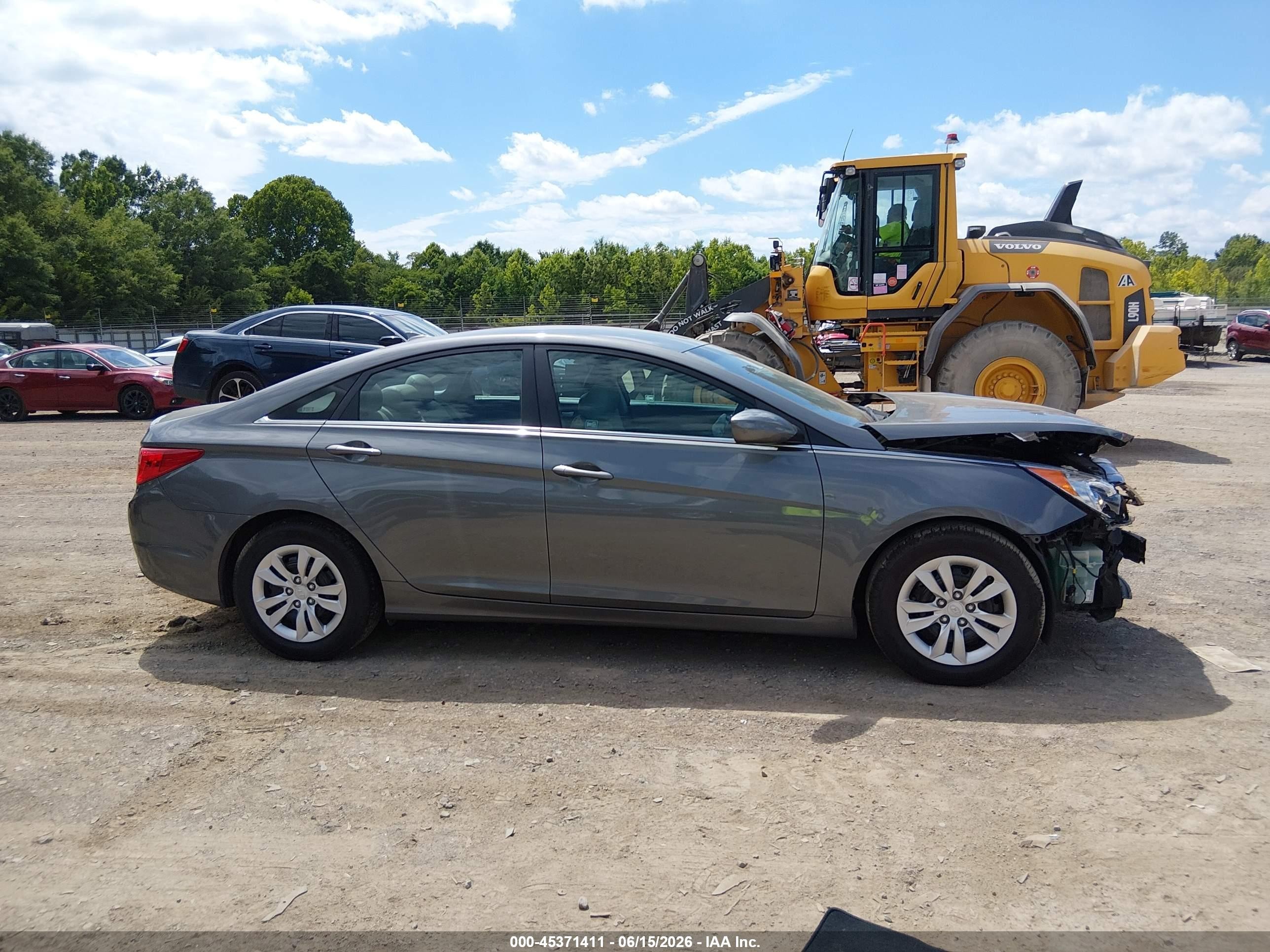 2013 Hyundai Sonata Gls Gray vin: 5NPEB4AC3DH570065