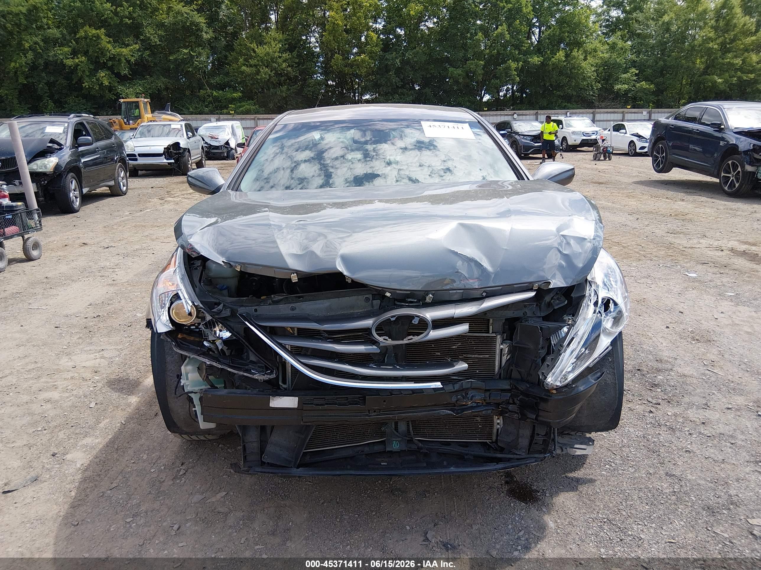2013 Hyundai Sonata Gls Gray vin: 5NPEB4AC3DH570065