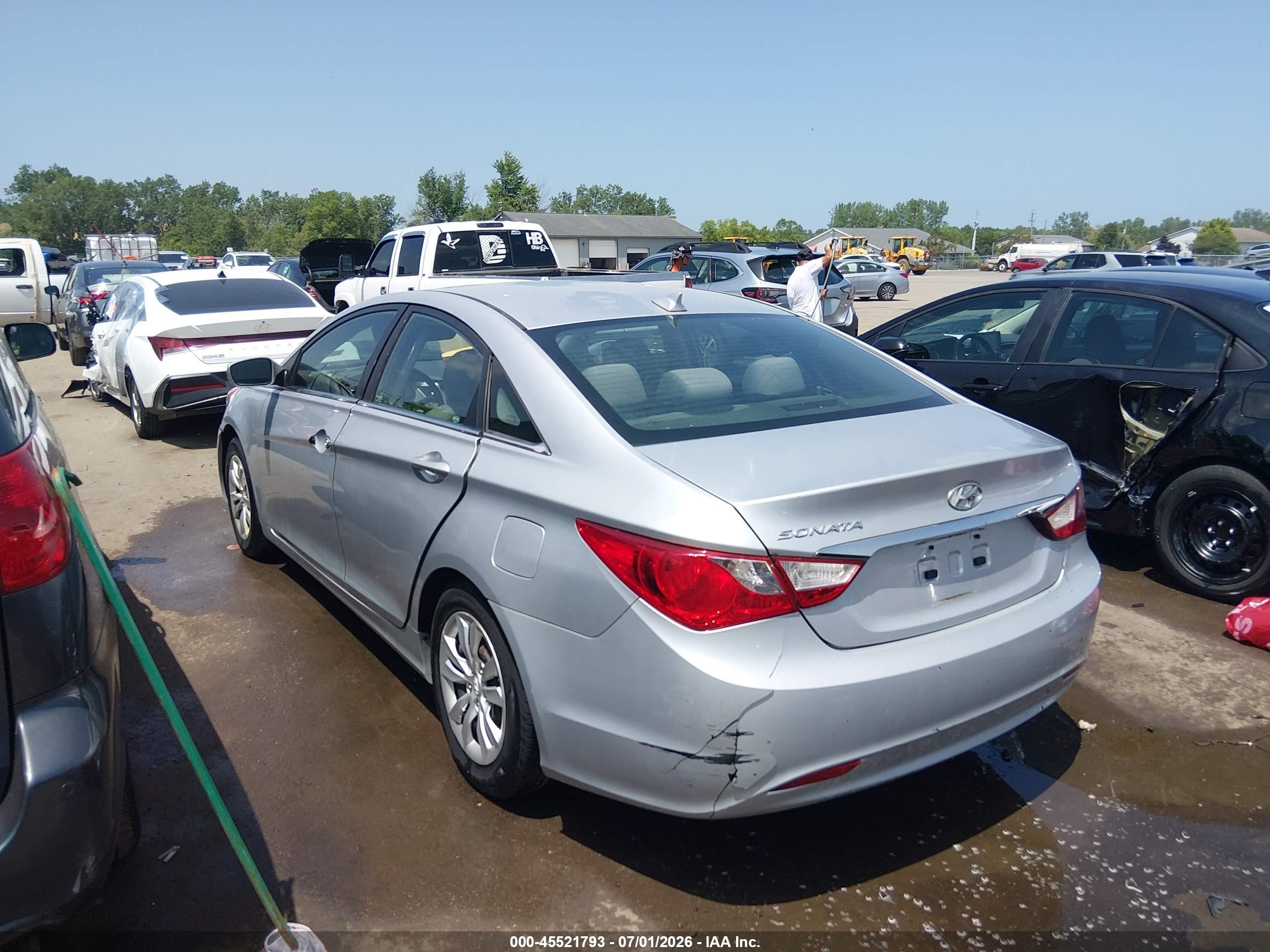 2013 Hyundai Sonata Gls Серебряный vin: 5NPEB4AC3DH572608