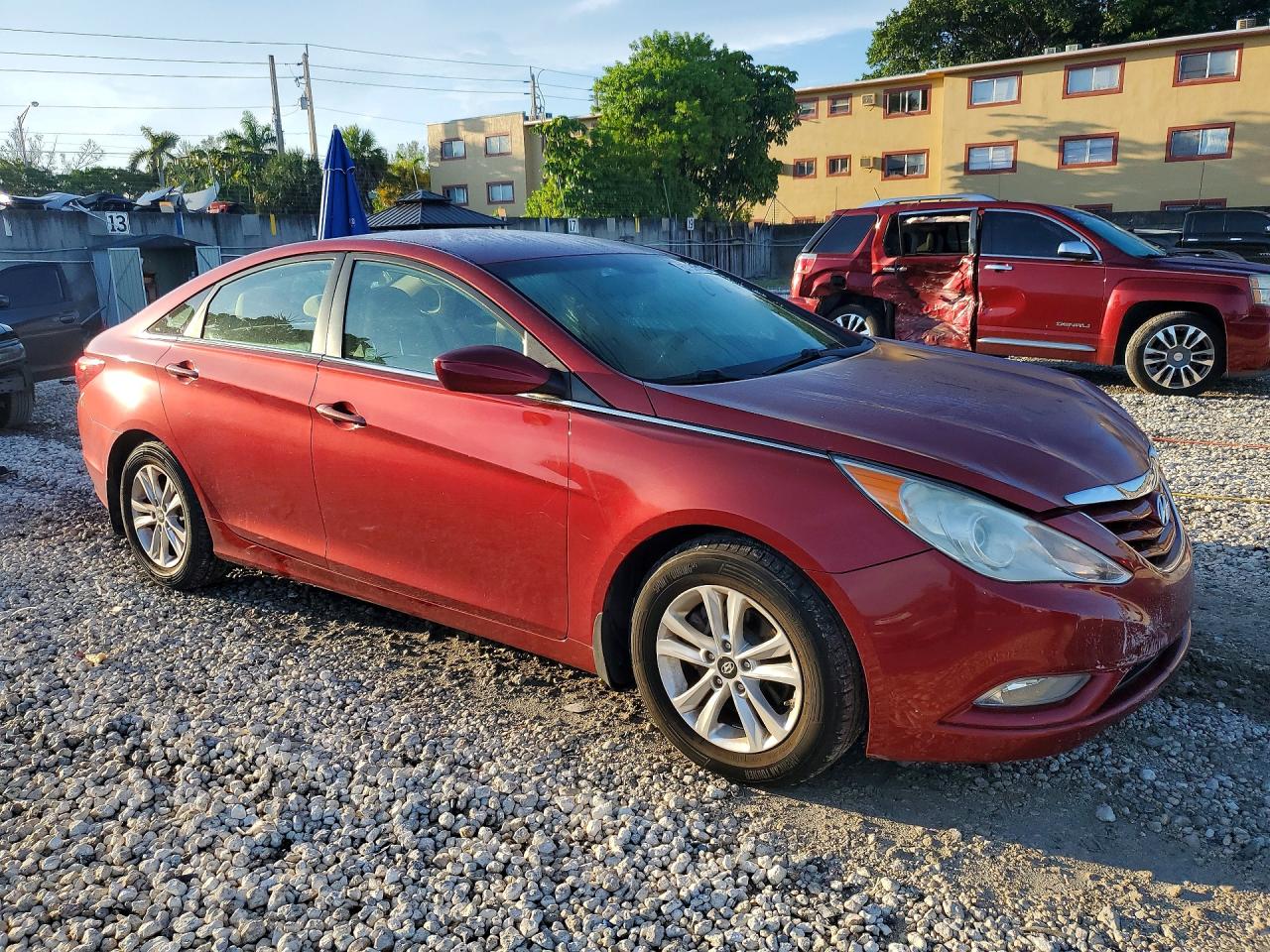 2013 Hyundai Sonata Gls Red vin: 5NPEB4AC3DH583673