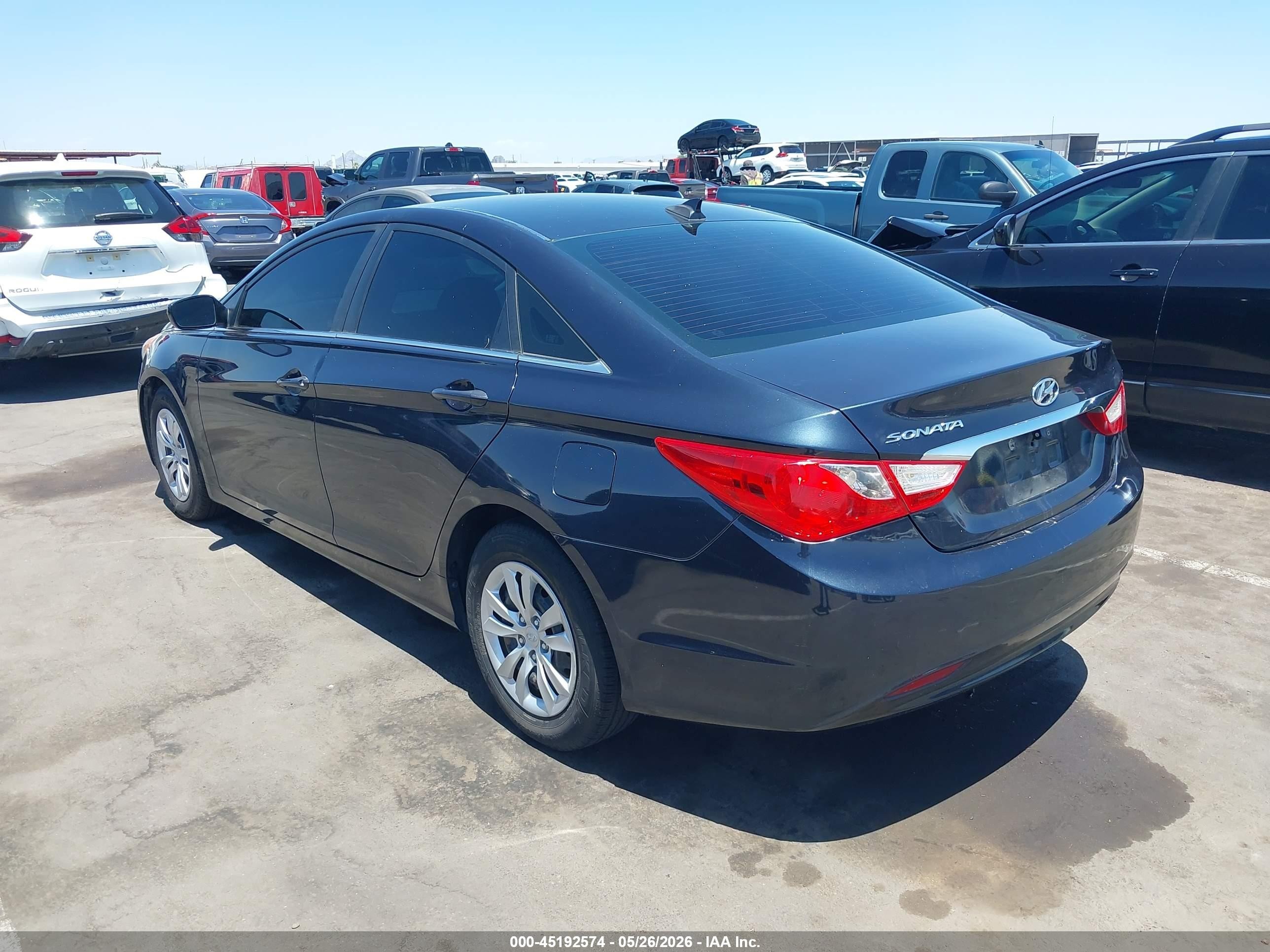 2013 Hyundai Sonata Gls Navy vin: 5NPEB4AC3DH598819