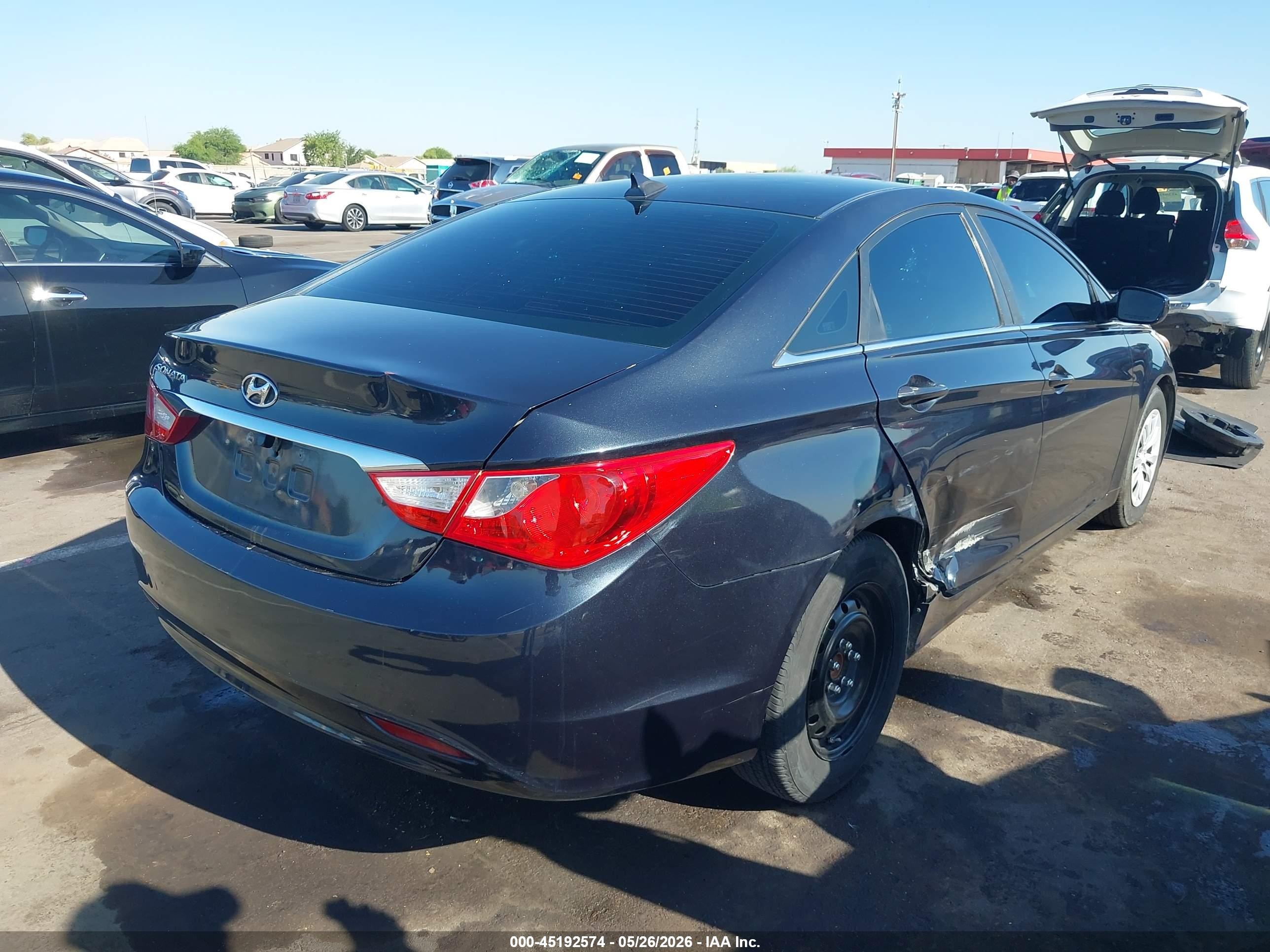2013 Hyundai Sonata Gls Navy vin: 5NPEB4AC3DH598819