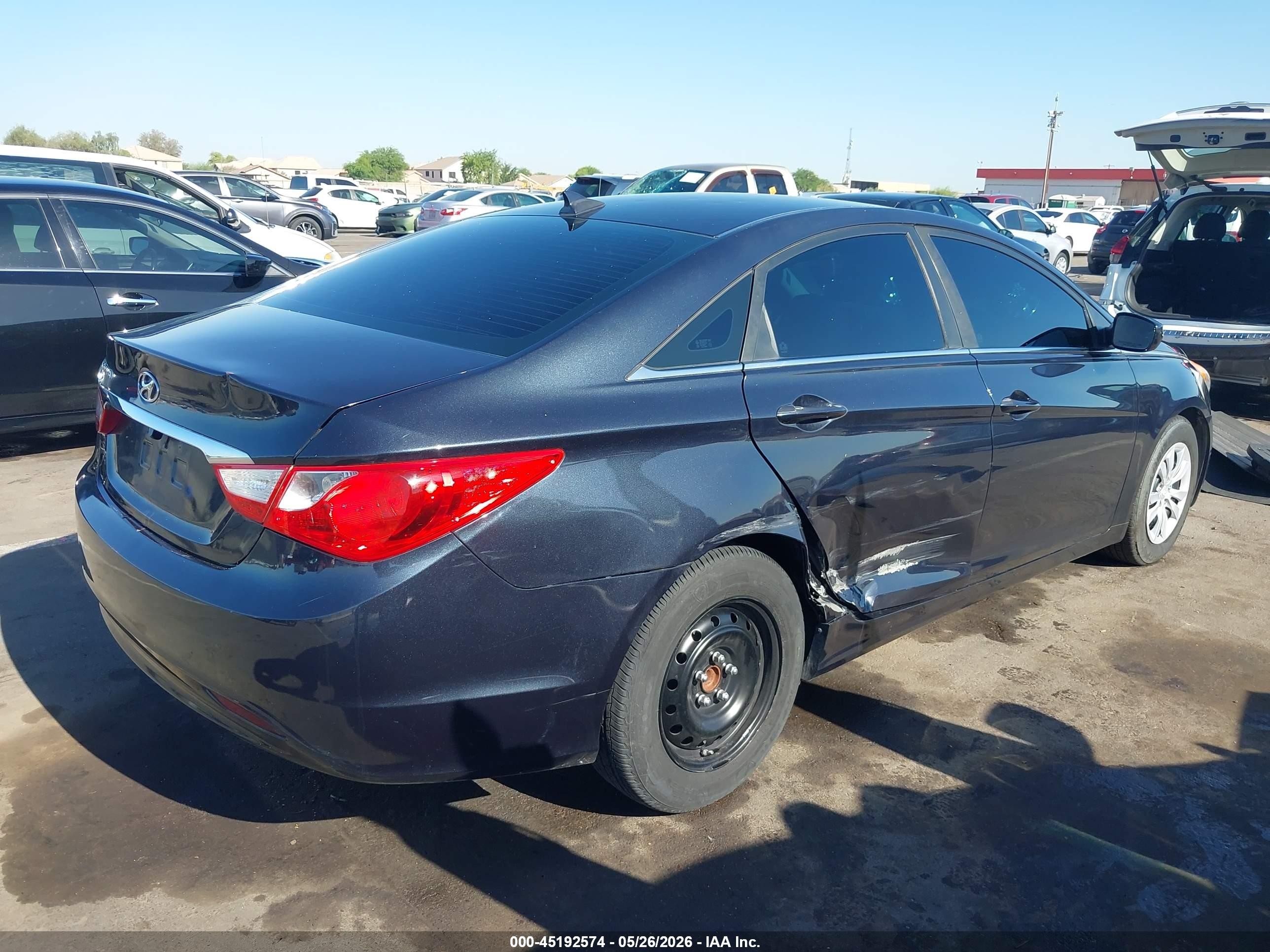 2013 Hyundai Sonata Gls Navy vin: 5NPEB4AC3DH598819