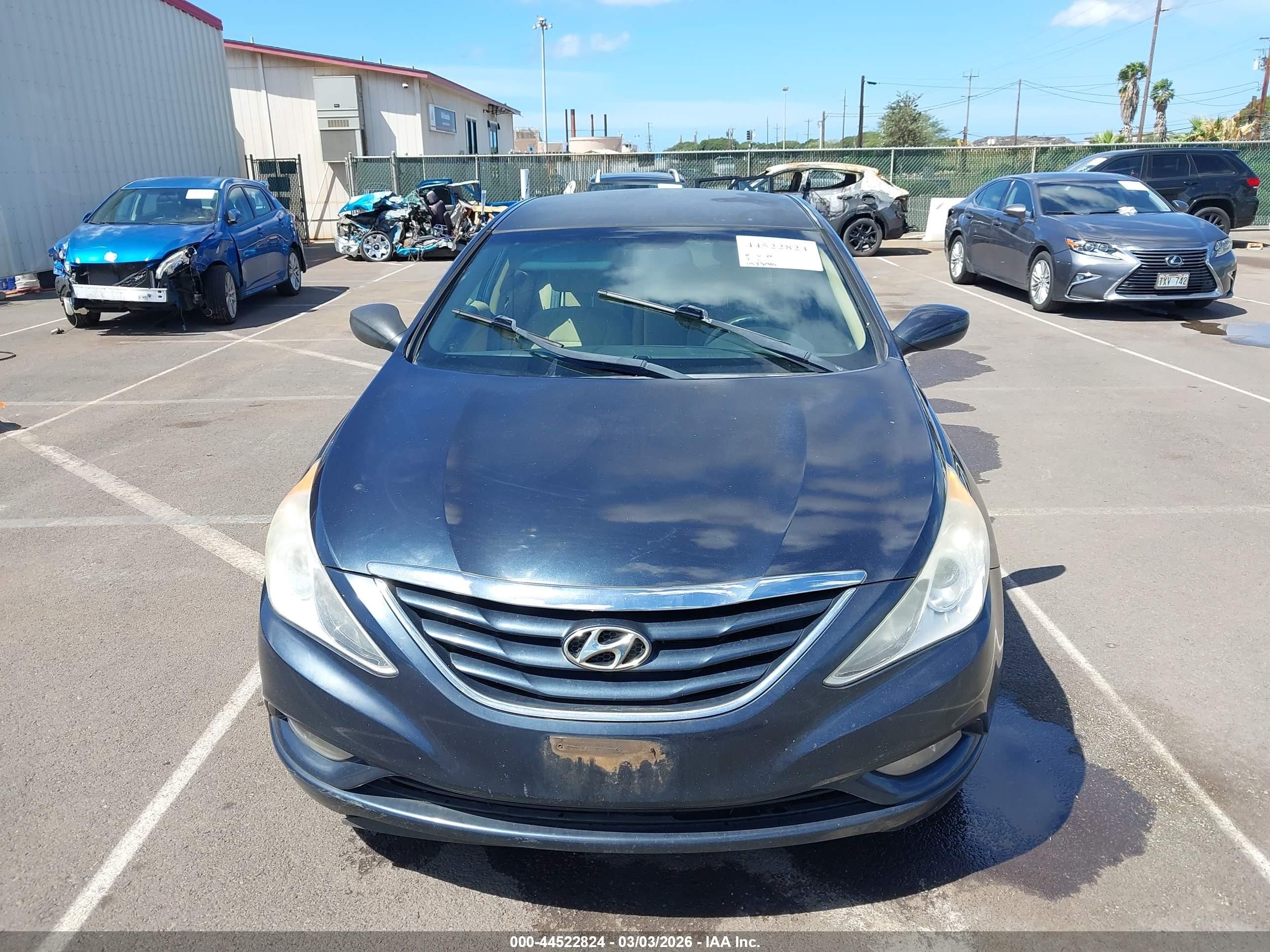 2013 Hyundai Sonata Gls Серый vin: 5NPEB4AC3DH600987