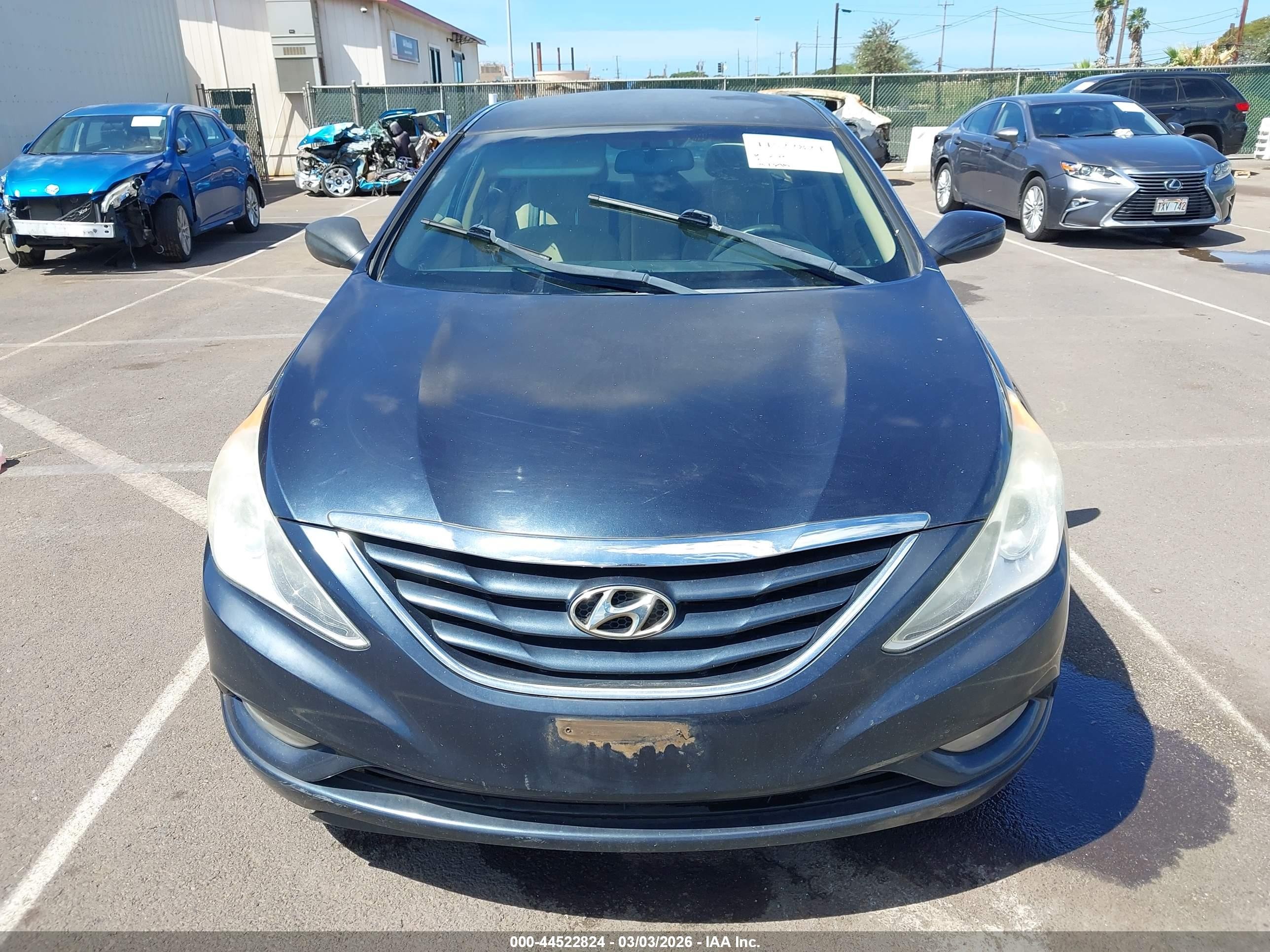 2013 Hyundai Sonata Gls Серый vin: 5NPEB4AC3DH600987