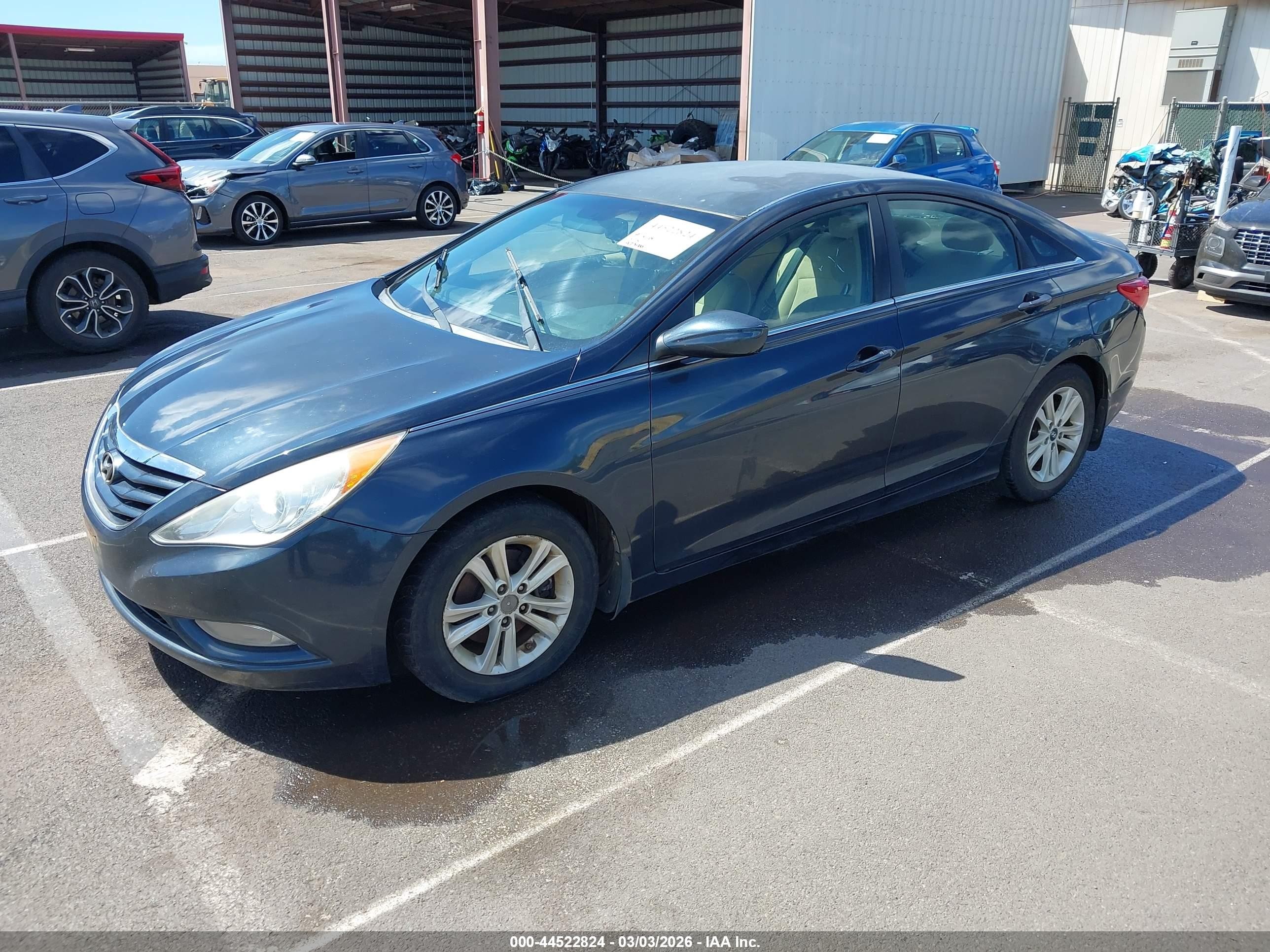 2013 Hyundai Sonata Gls Серый vin: 5NPEB4AC3DH600987