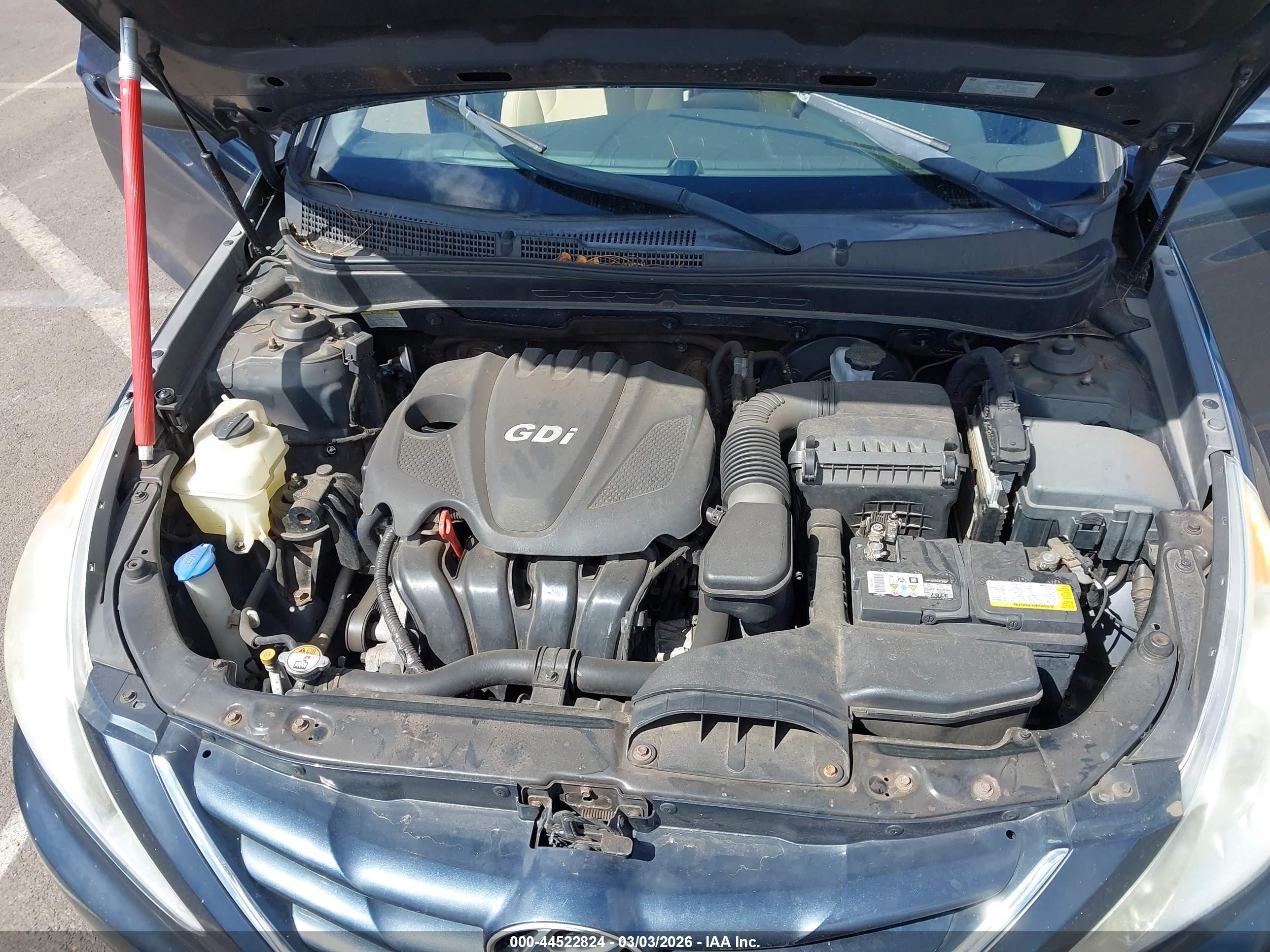 2013 Hyundai Sonata Gls Серый vin: 5NPEB4AC3DH600987
