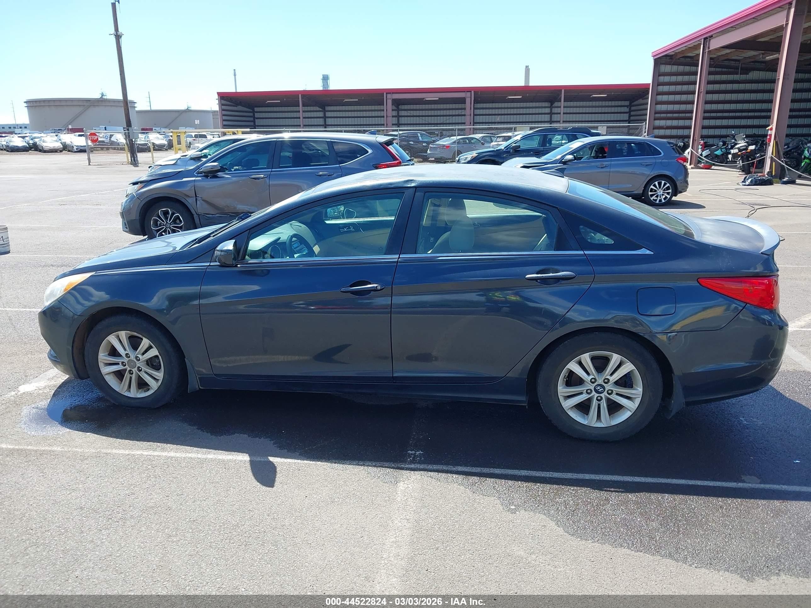 2013 Hyundai Sonata Gls Серый vin: 5NPEB4AC3DH600987