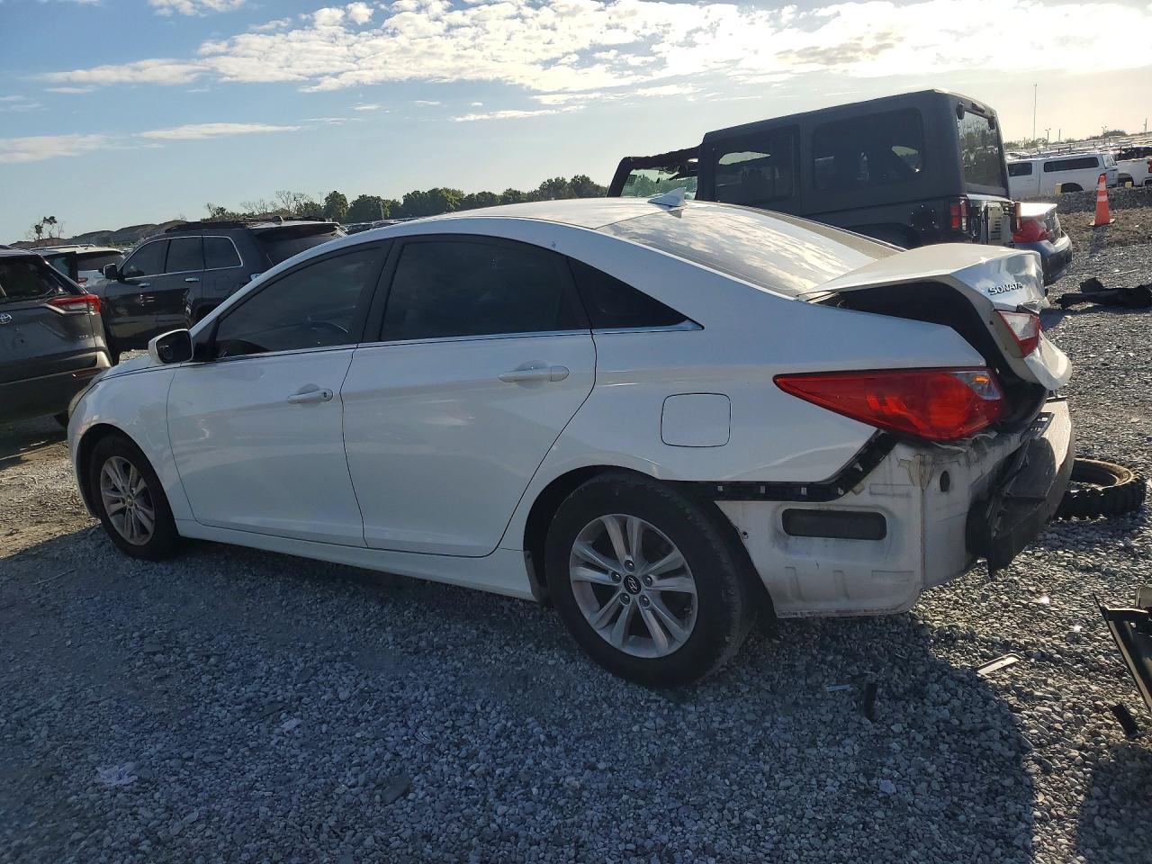 2013 Hyundai Sonata Gls White vin: 5NPEB4AC3DH603064