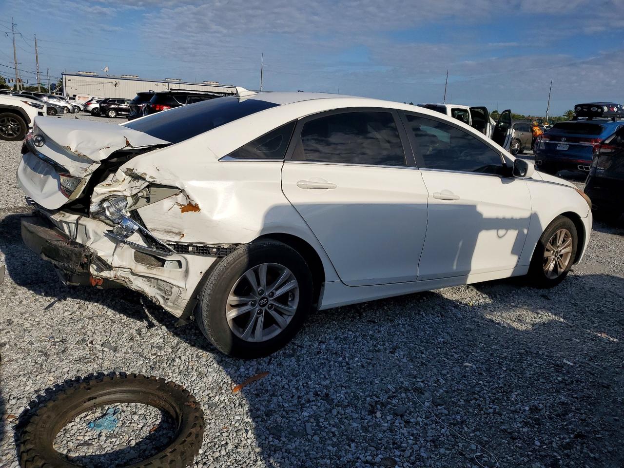 2013 Hyundai Sonata Gls White vin: 5NPEB4AC3DH603064