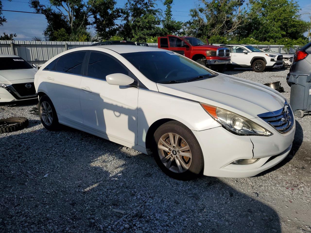 2013 Hyundai Sonata Gls White vin: 5NPEB4AC3DH603064