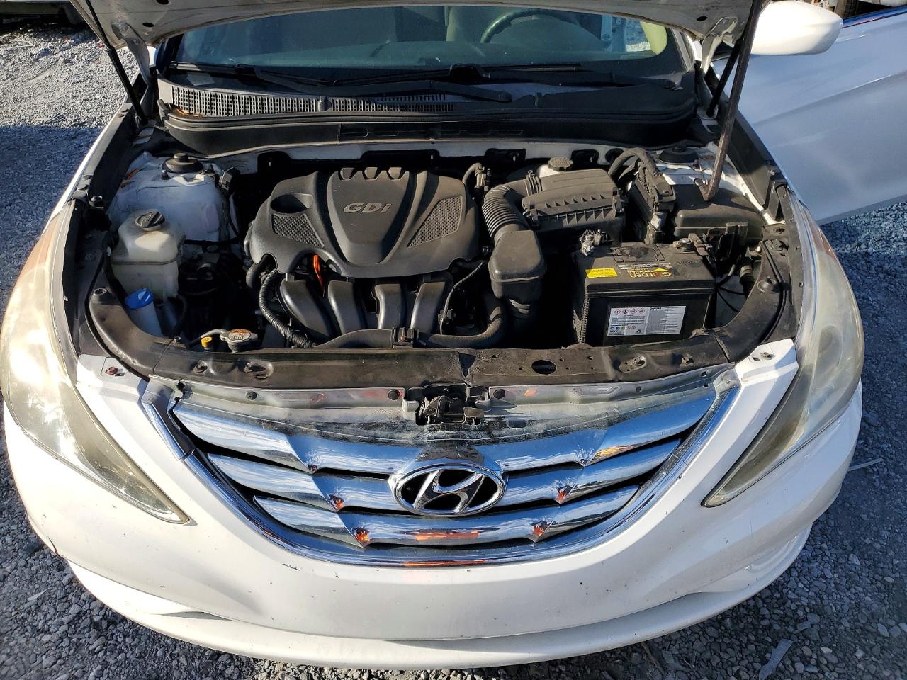2013 Hyundai Sonata Gls White vin: 5NPEB4AC3DH603064