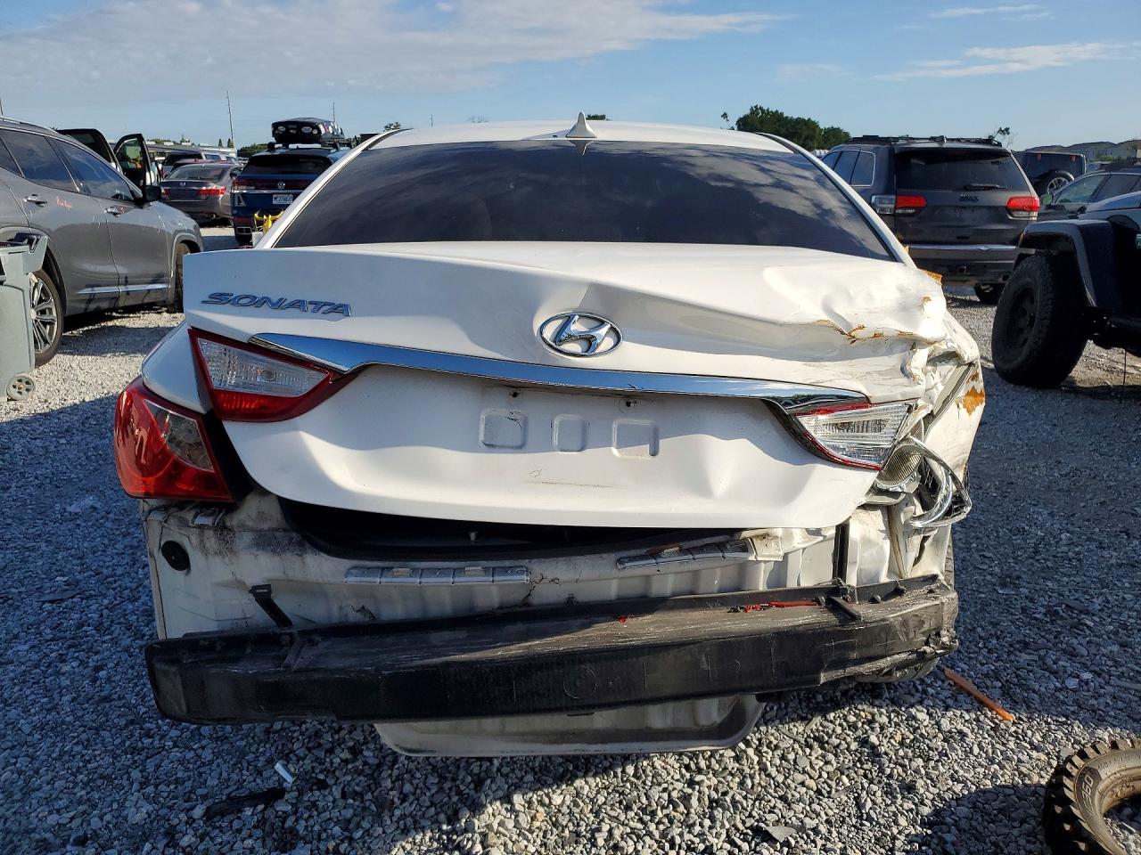 2013 Hyundai Sonata Gls White vin: 5NPEB4AC3DH603064