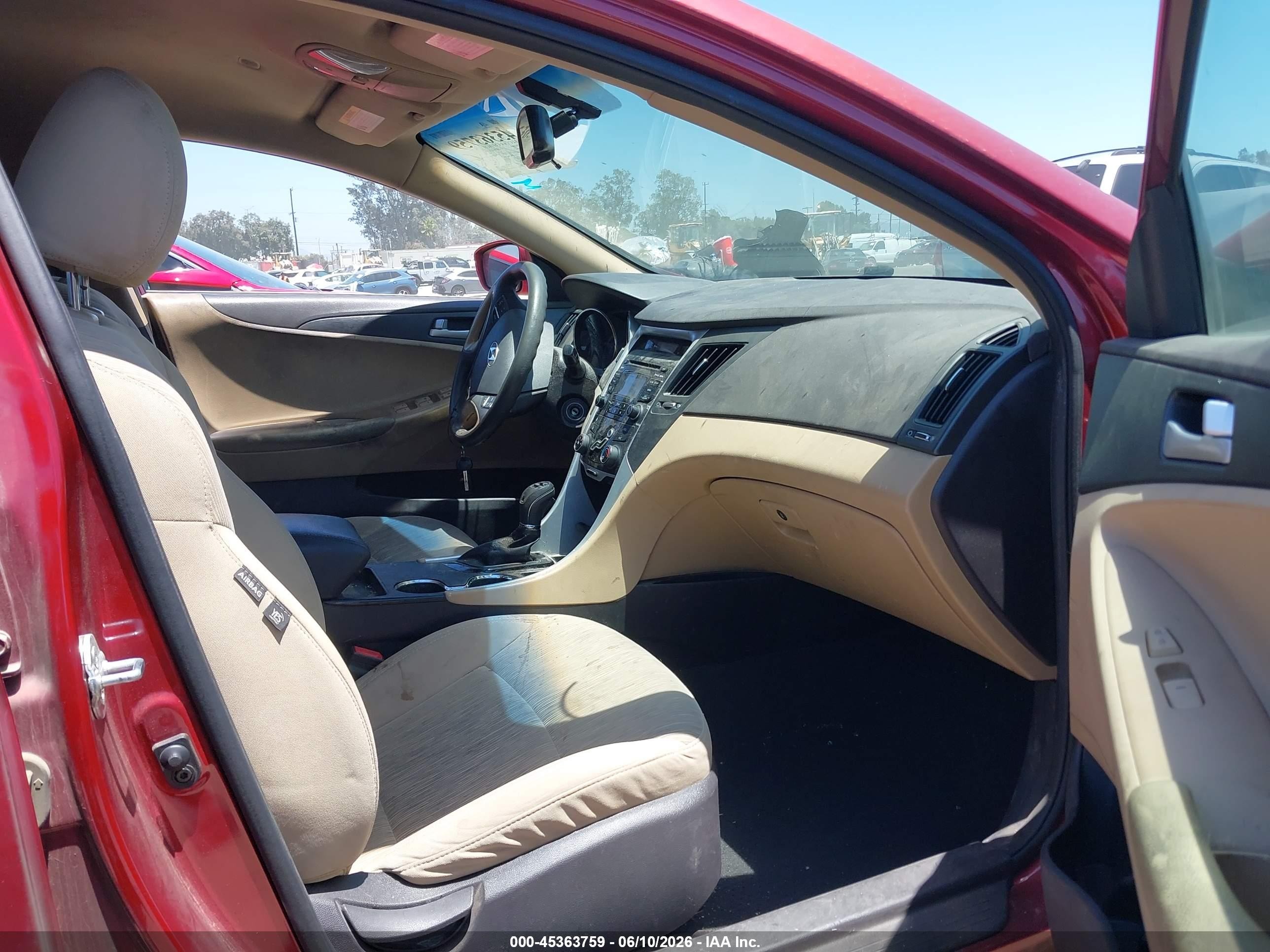2013 Hyundai Sonata Gls Red vin: 5NPEB4AC3DH627266
