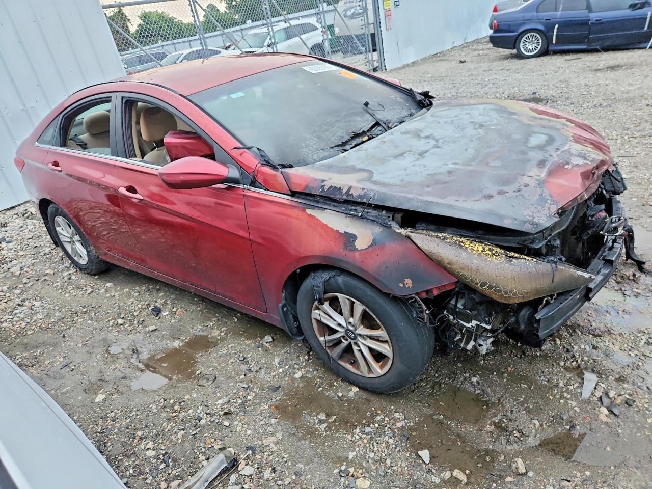 2013 Hyundai Sonata Gls Burgundy vin: 5NPEB4AC3DH639336