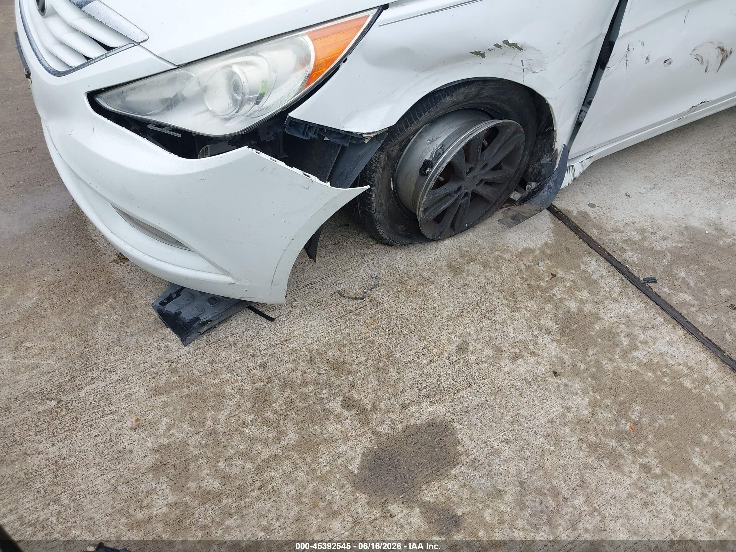 2013 Hyundai Sonata Gls White vin: 5NPEB4AC3DH646173
