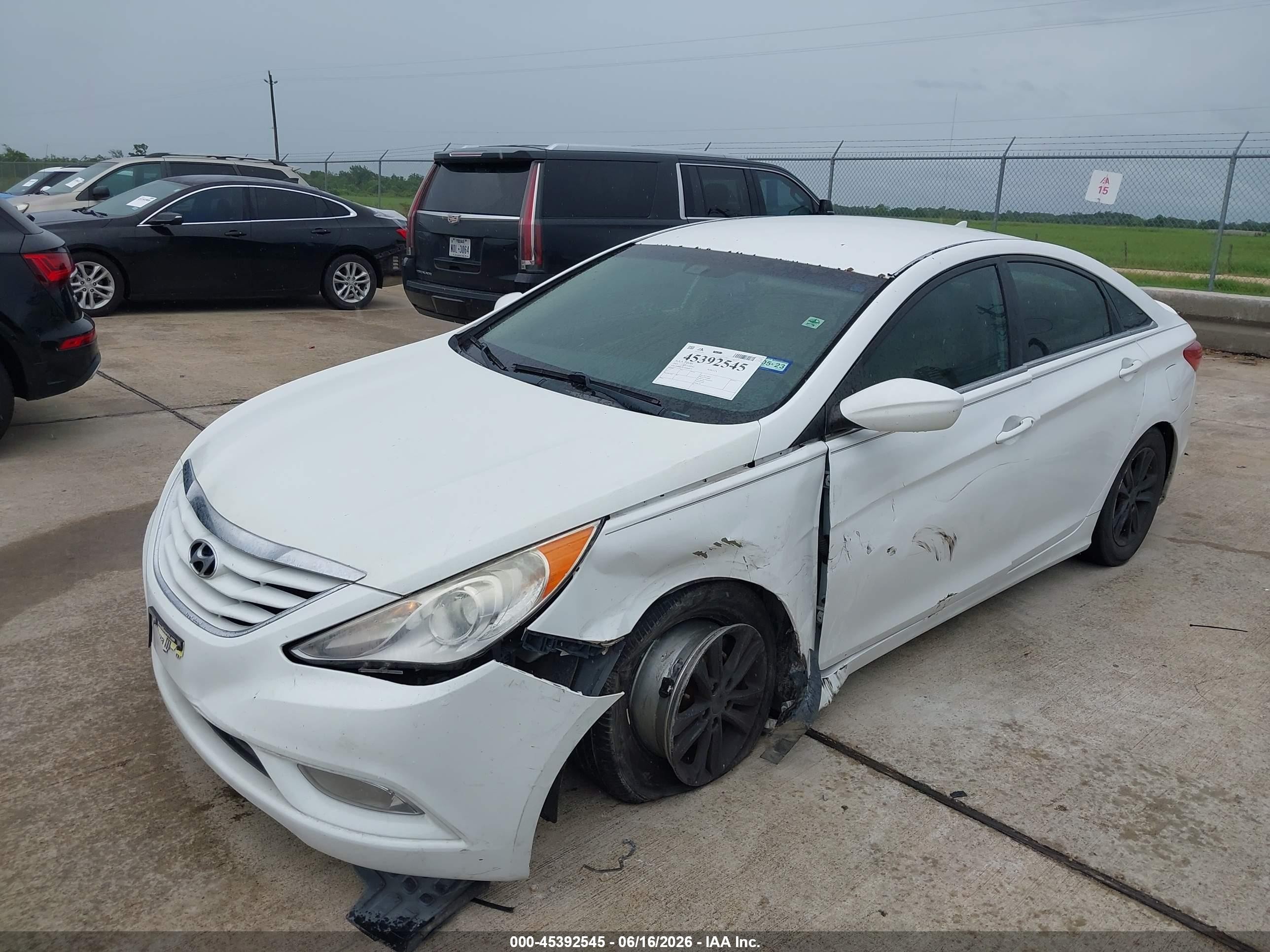 2013 Hyundai Sonata Gls White vin: 5NPEB4AC3DH646173