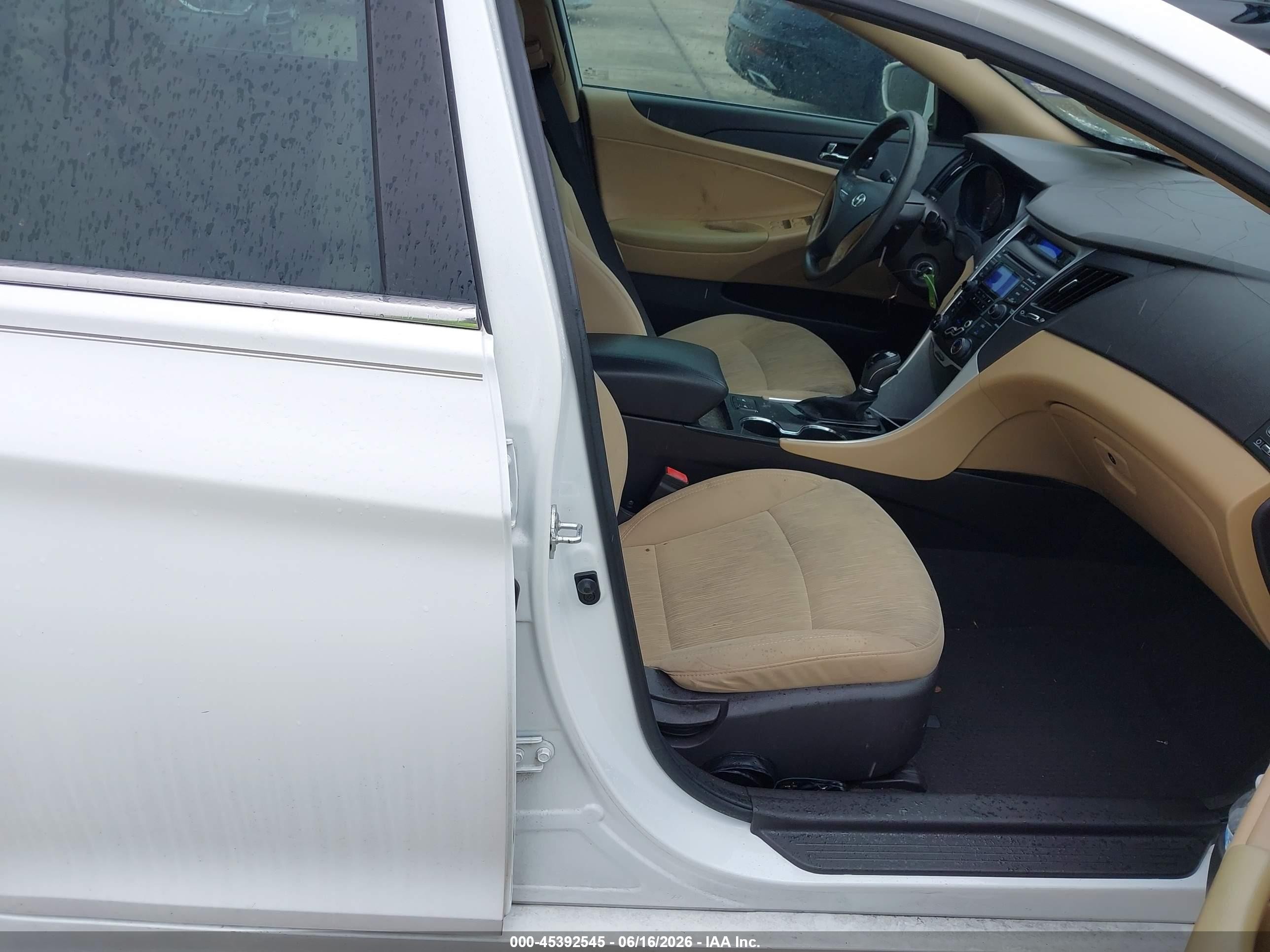 2013 Hyundai Sonata Gls White vin: 5NPEB4AC3DH646173