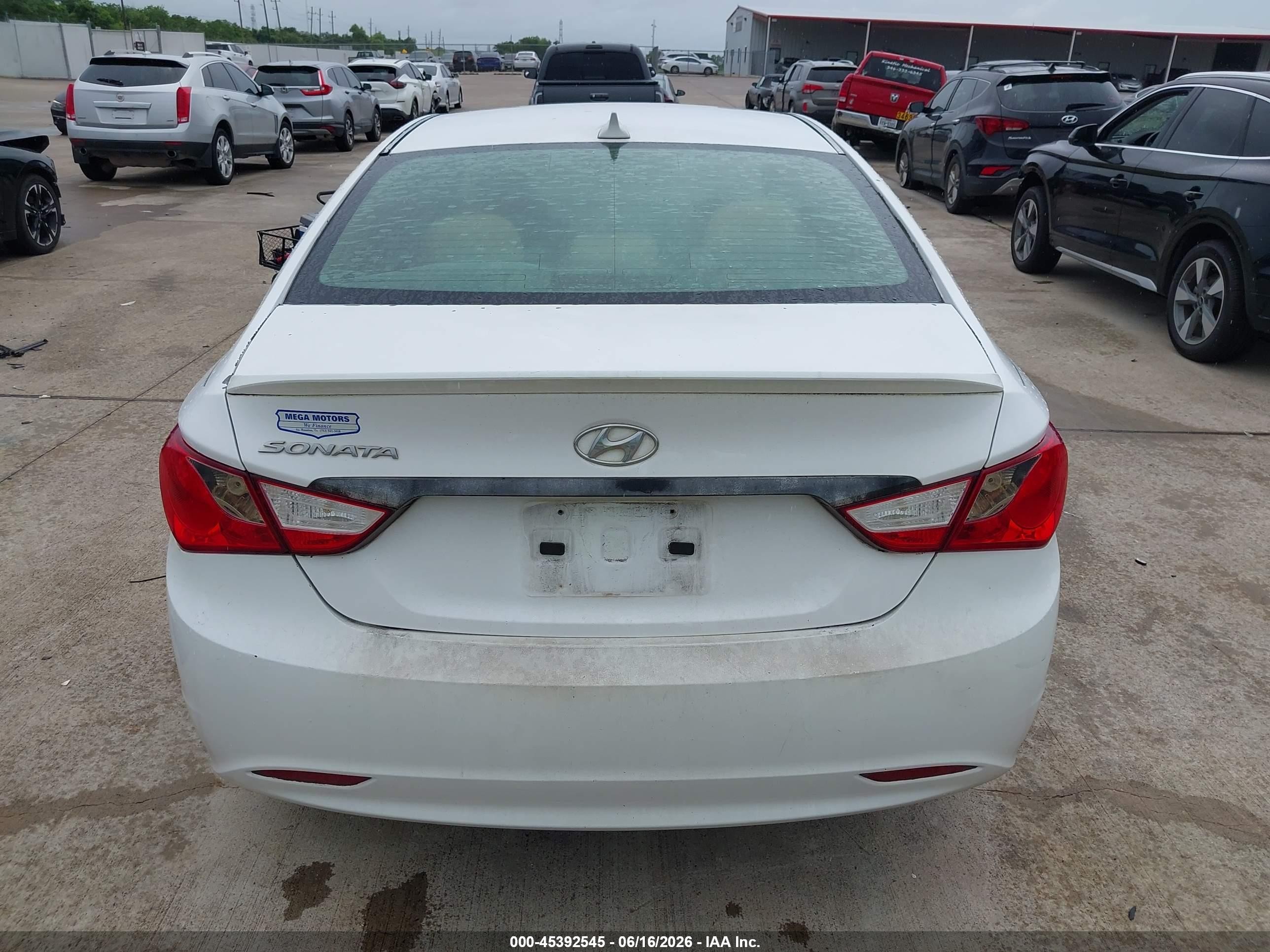 2013 Hyundai Sonata Gls White vin: 5NPEB4AC3DH646173
