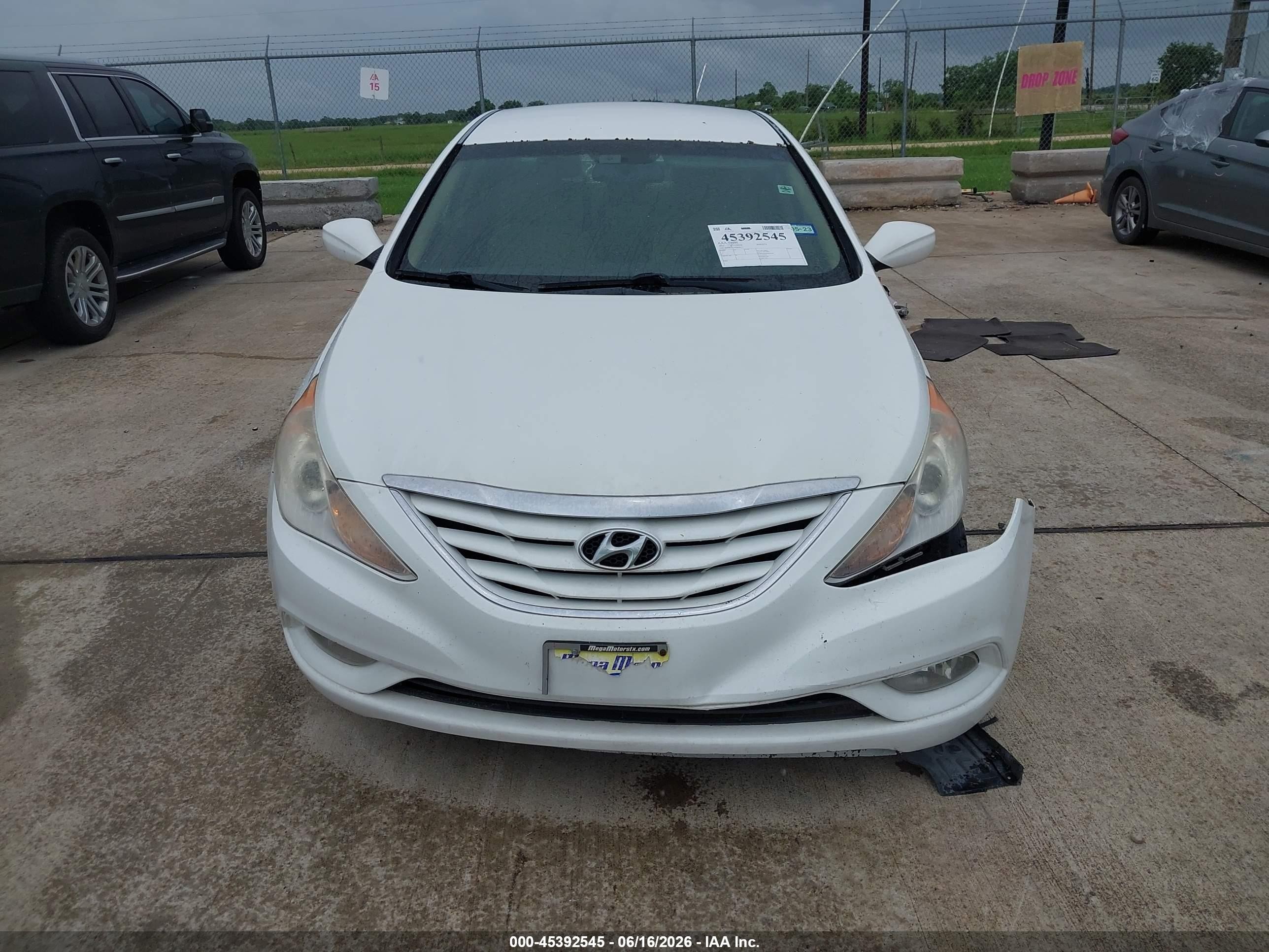 2013 Hyundai Sonata Gls White vin: 5NPEB4AC3DH646173