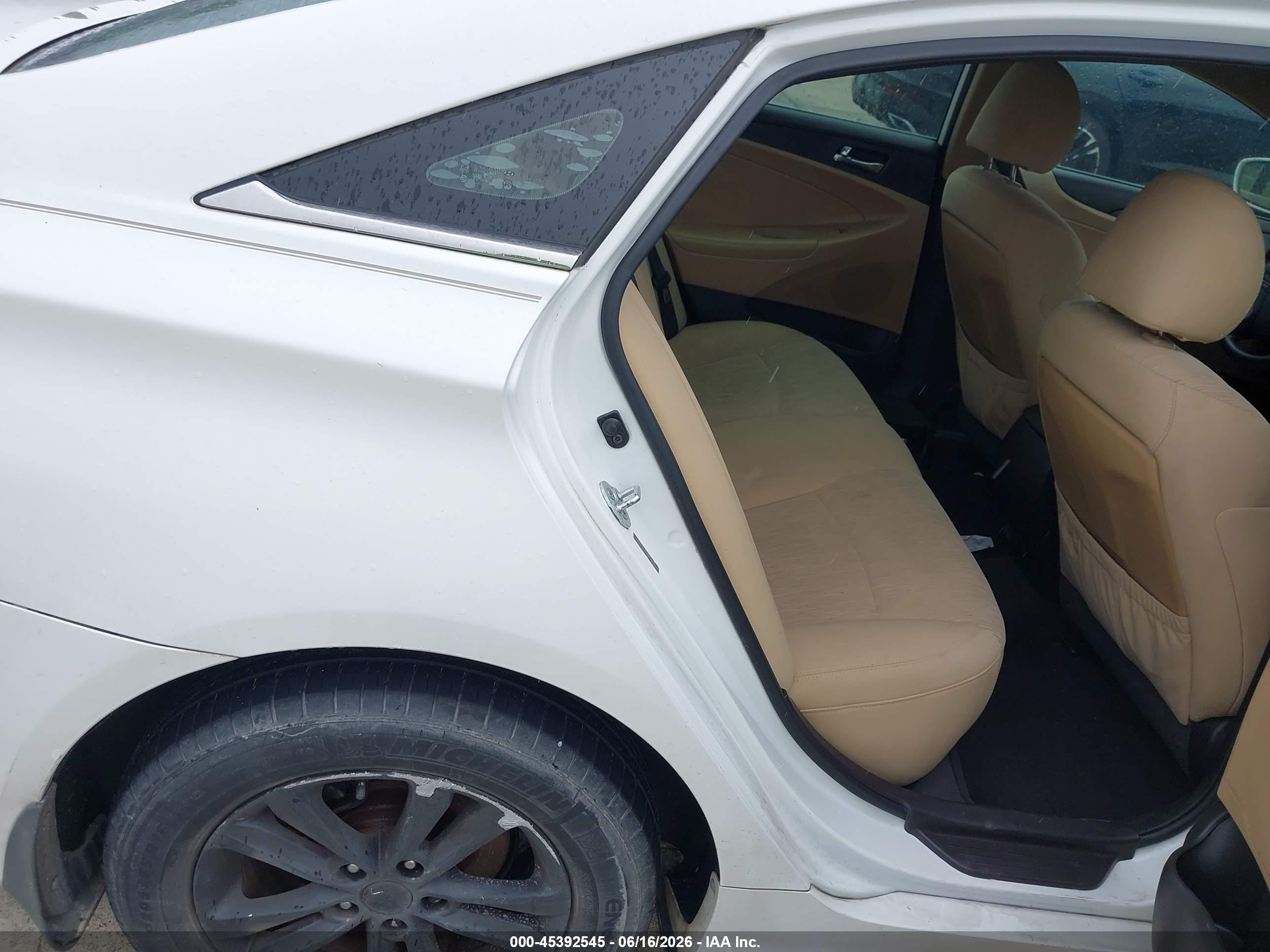 2013 Hyundai Sonata Gls White vin: 5NPEB4AC3DH646173