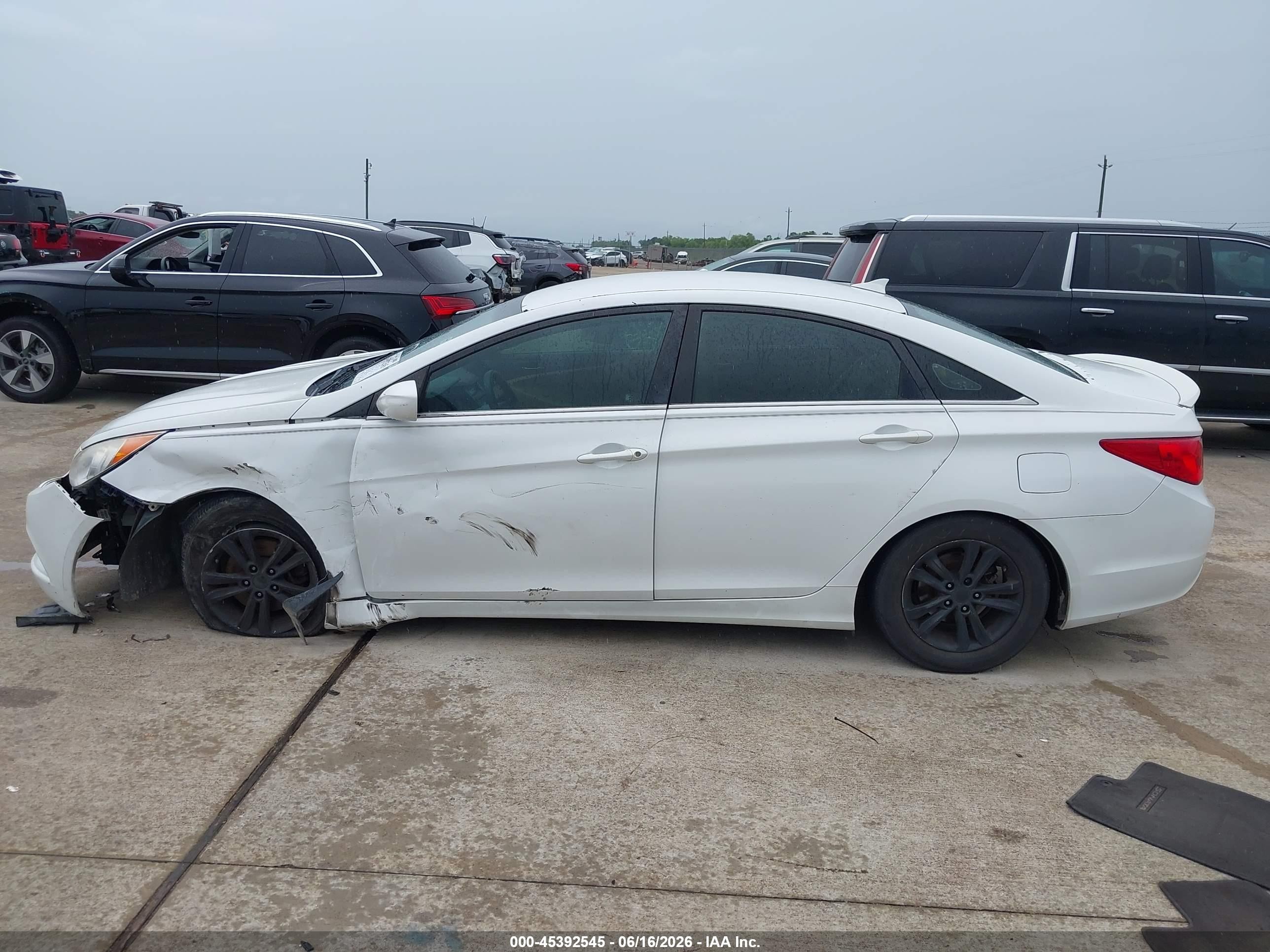 2013 Hyundai Sonata Gls White vin: 5NPEB4AC3DH646173