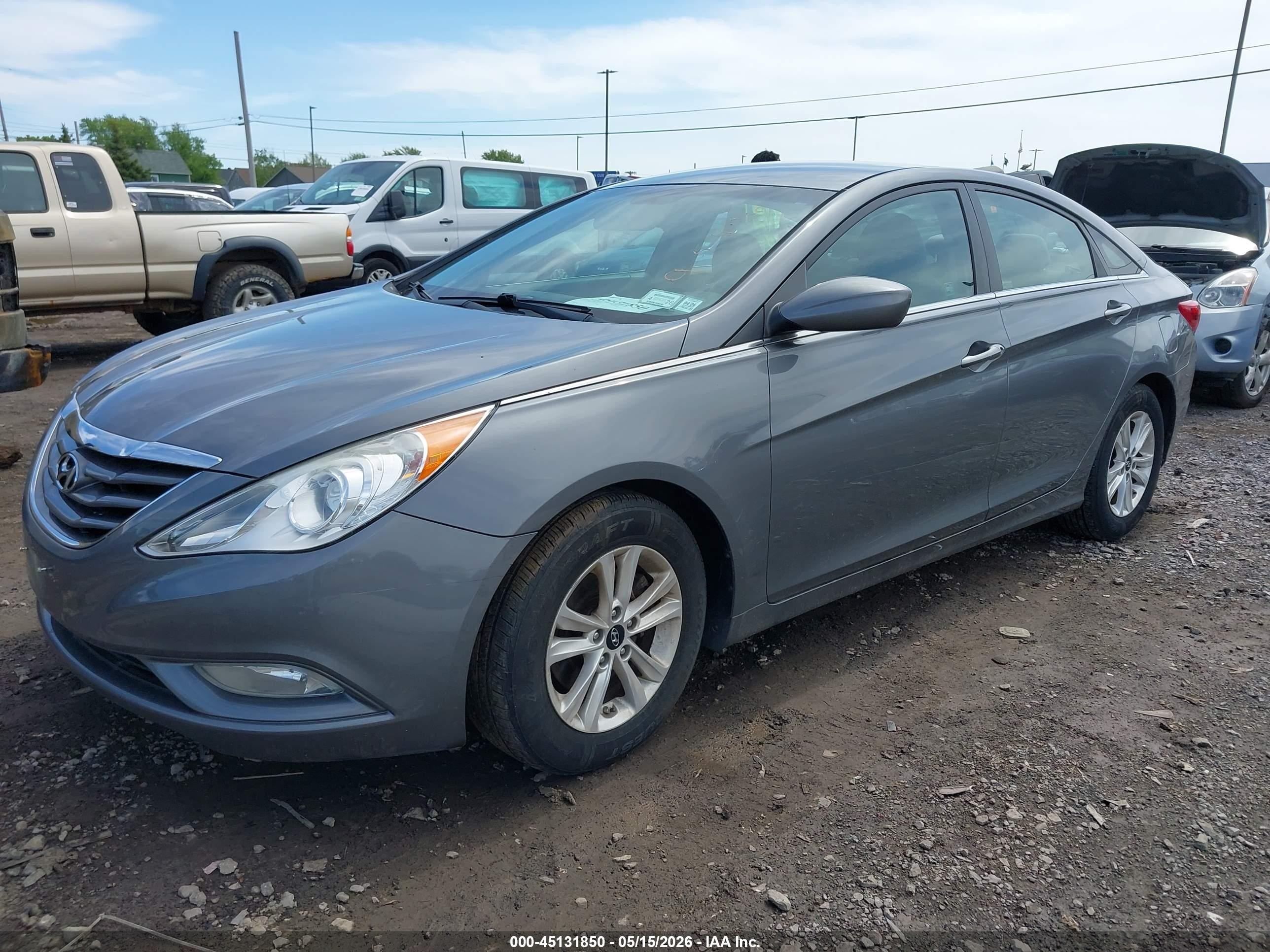 2013 Hyundai Sonata Gls Gray vin: 5NPEB4AC3DH655567