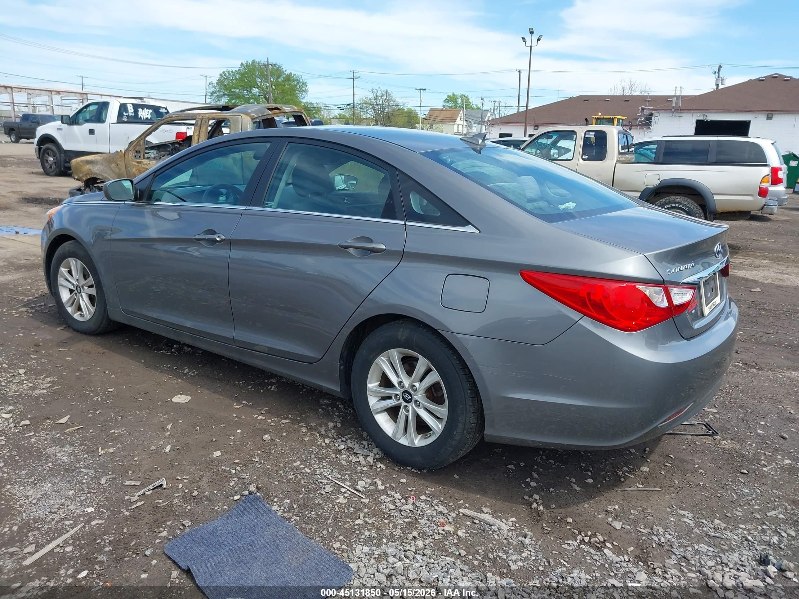 2013 Hyundai Sonata Gls Gray vin: 5NPEB4AC3DH655567