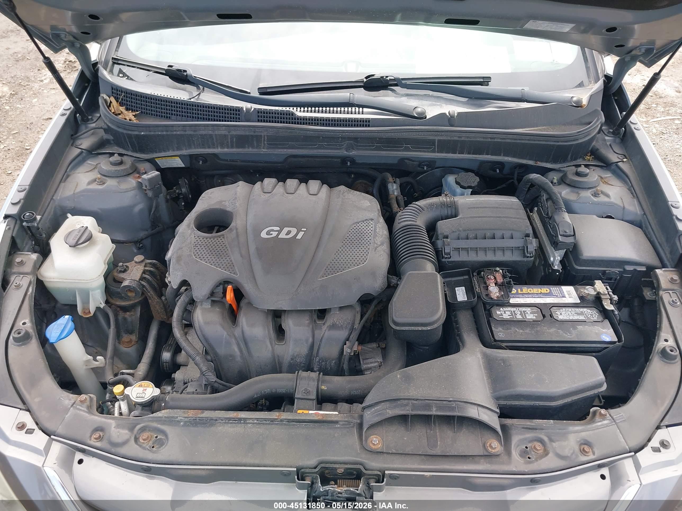 2013 Hyundai Sonata Gls Gray vin: 5NPEB4AC3DH655567