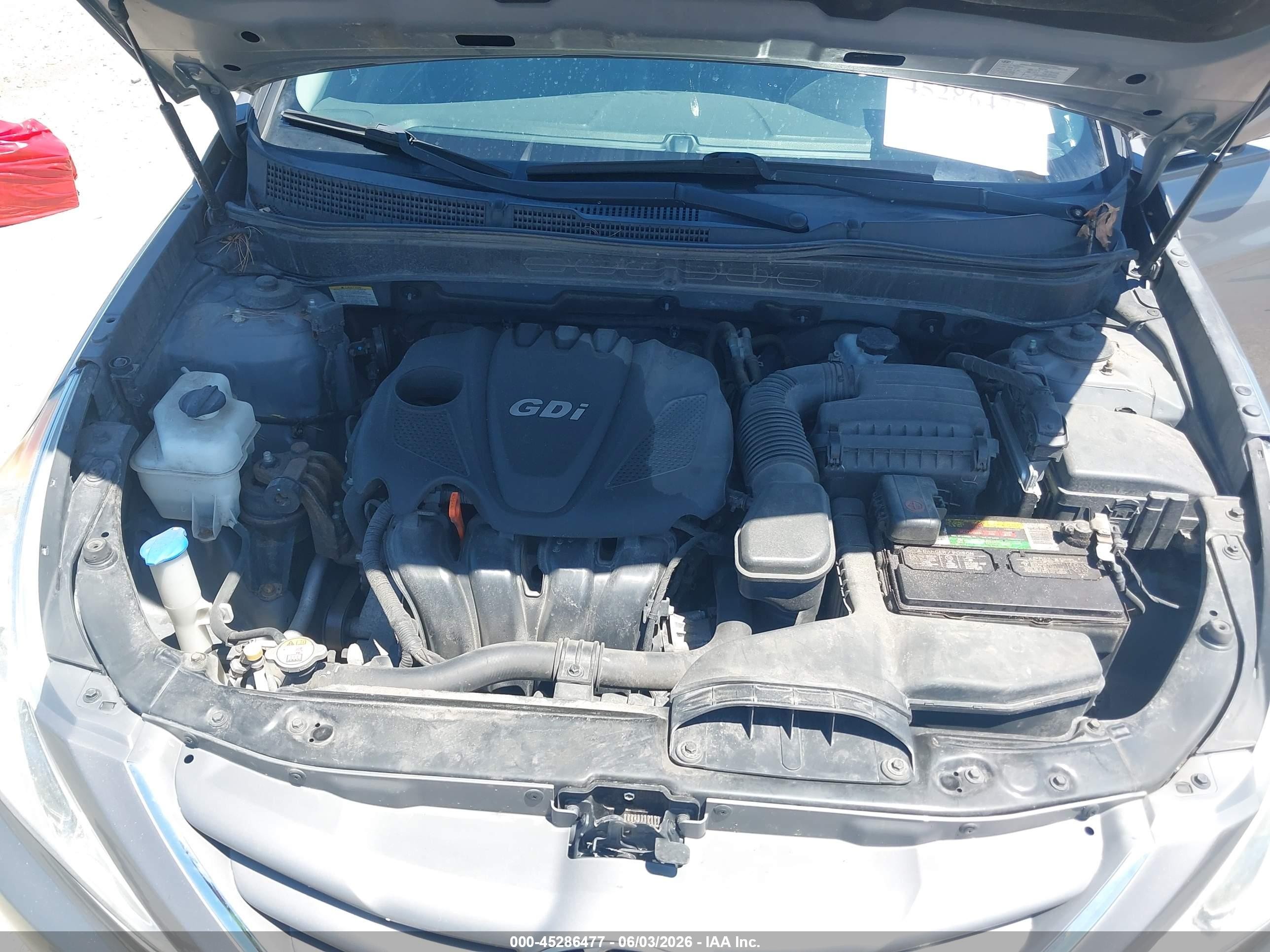 2013 Hyundai Sonata Gls Silver vin: 5NPEB4AC3DH685281