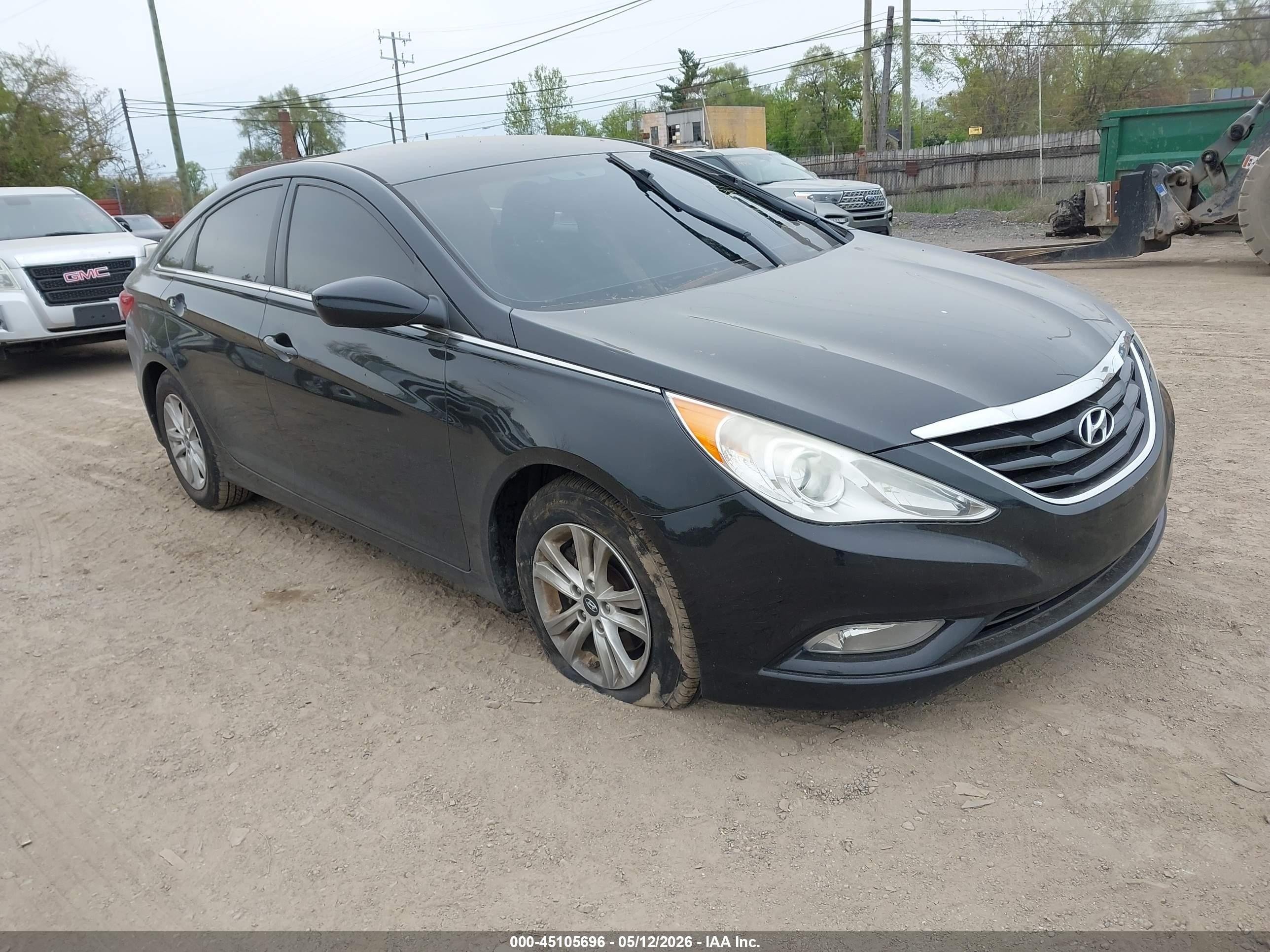 2013 Hyundai Sonata Gls Black vin: 5NPEB4AC3DH686981
