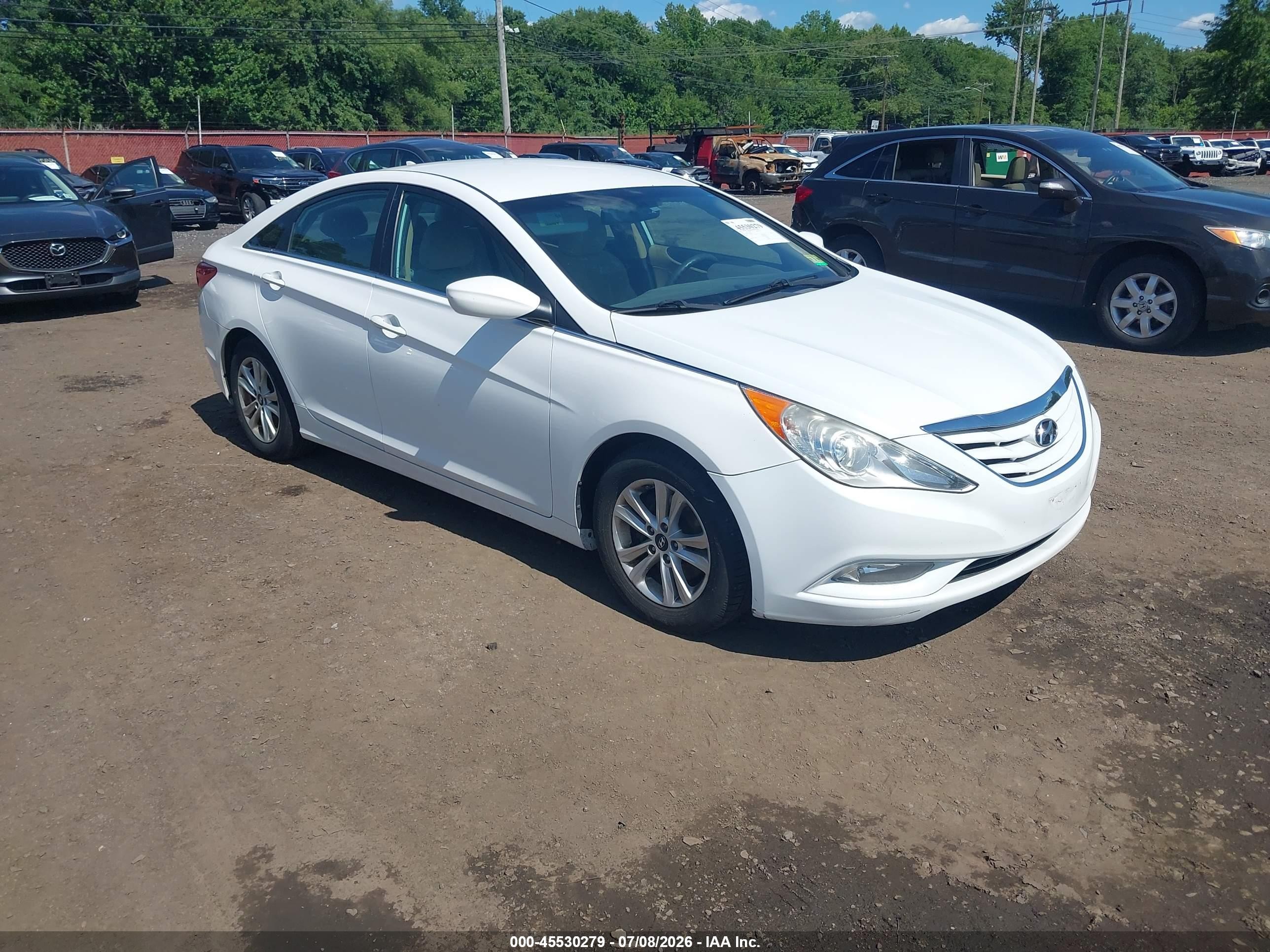 2013 Hyundai Sonata Gls Белый vin: 5NPEB4AC3DH701530