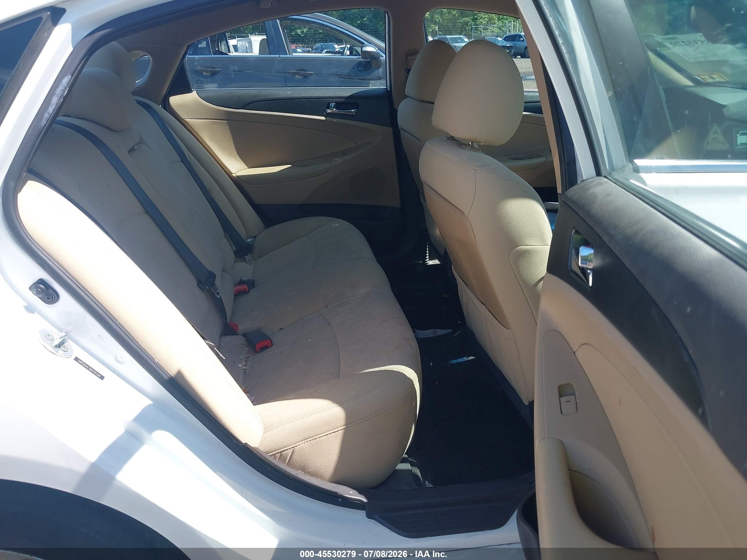 2013 Hyundai Sonata Gls White vin: 5NPEB4AC3DH701530