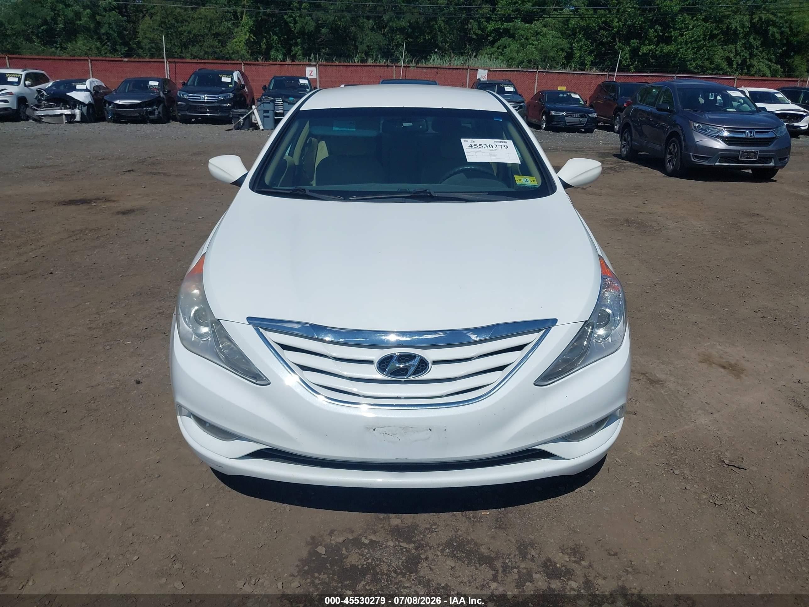 2013 Hyundai Sonata Gls White vin: 5NPEB4AC3DH701530
