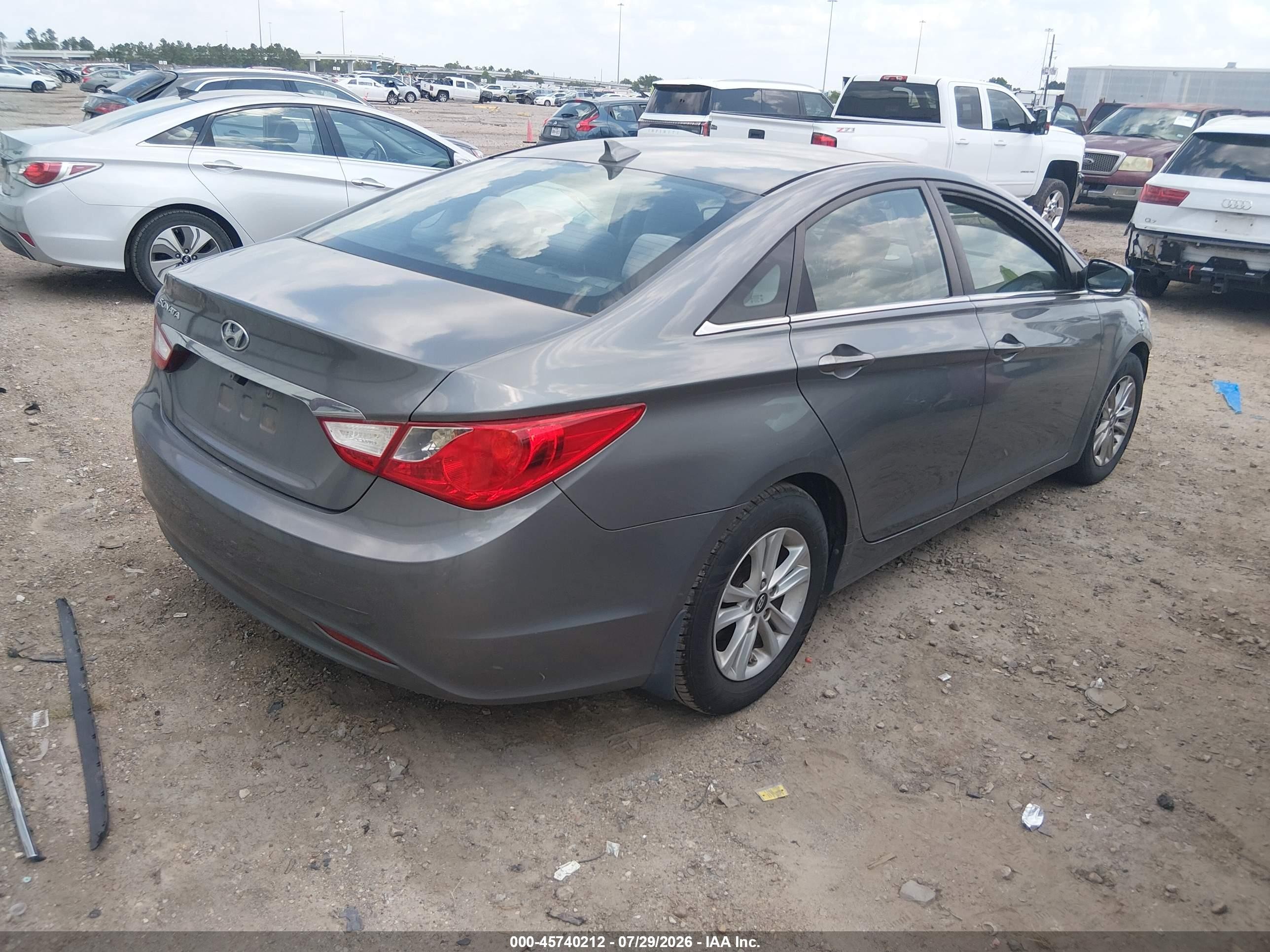 2013 Hyundai Sonata Gls Gray vin: 5NPEB4AC3DH704671
