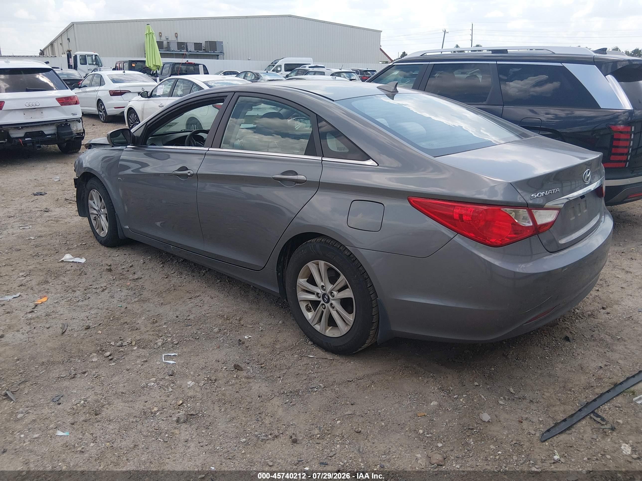 2013 Hyundai Sonata Gls Gray vin: 5NPEB4AC3DH704671