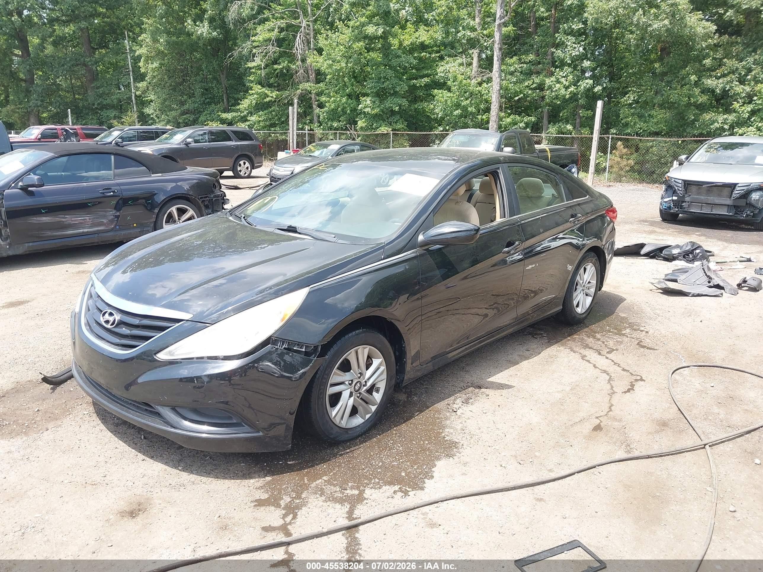 2013 Hyundai Sonata Gls Black vin: 5NPEB4AC3DH704816