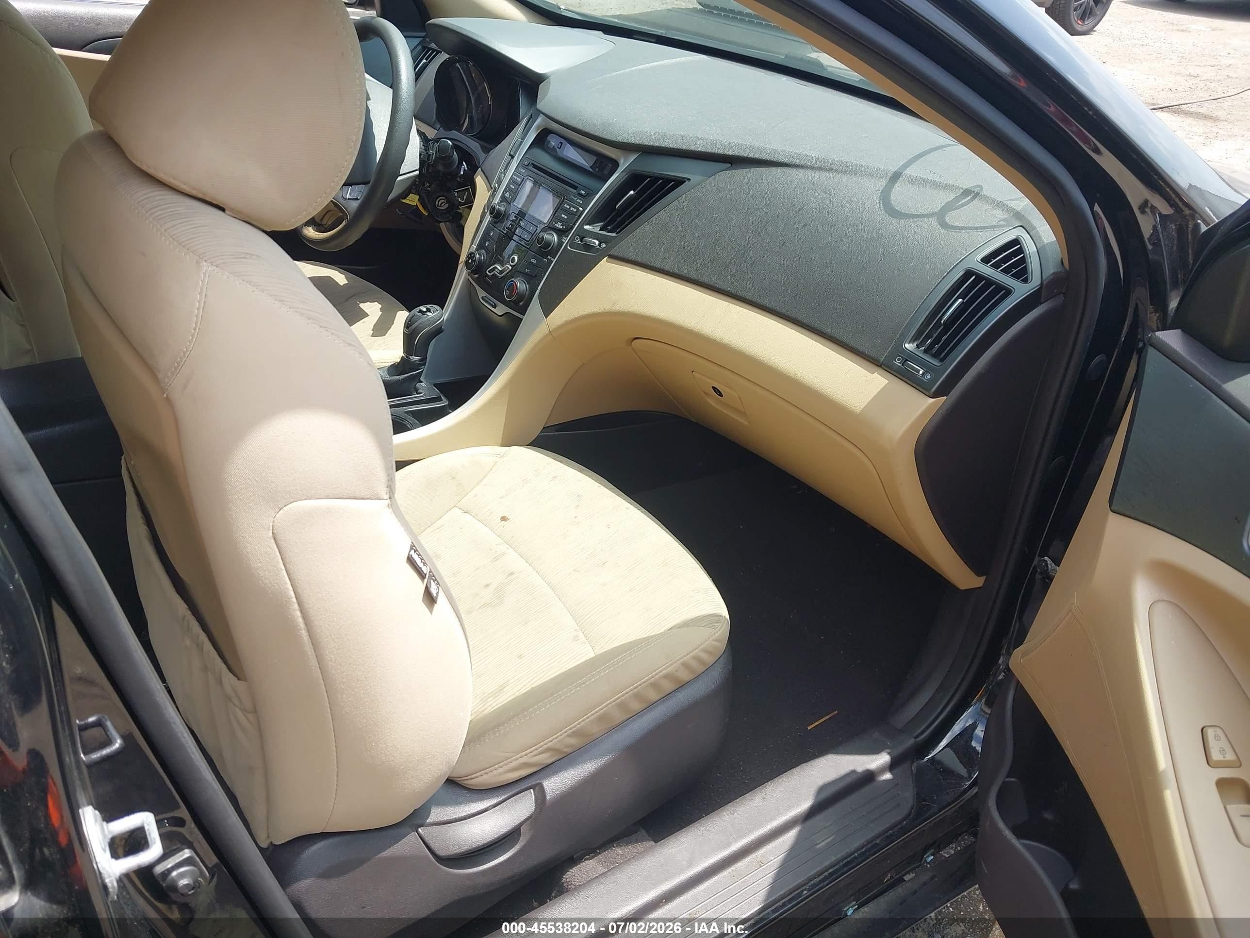 2013 Hyundai Sonata Gls Black vin: 5NPEB4AC3DH704816
