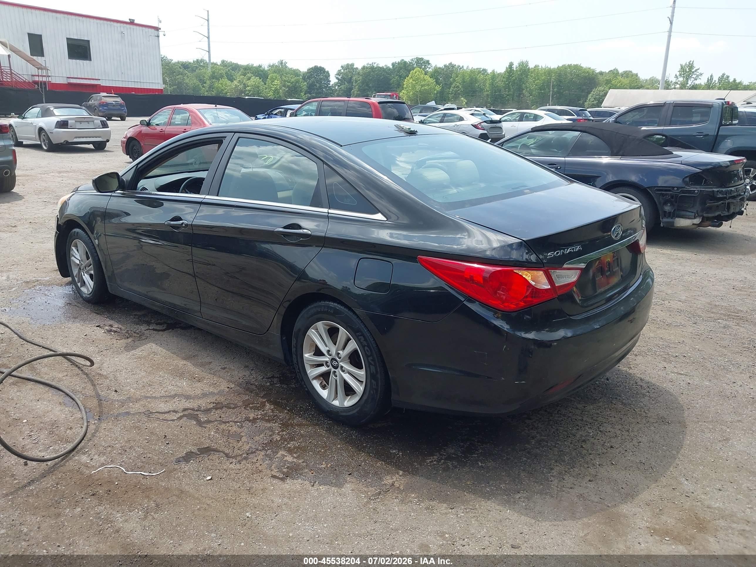 2013 Hyundai Sonata Gls Black vin: 5NPEB4AC3DH704816