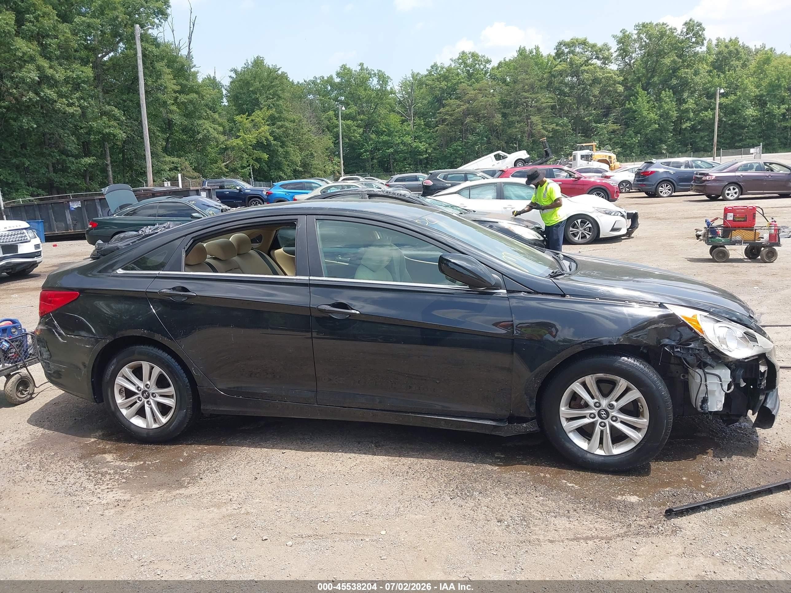 2013 Hyundai Sonata Gls Black vin: 5NPEB4AC3DH704816