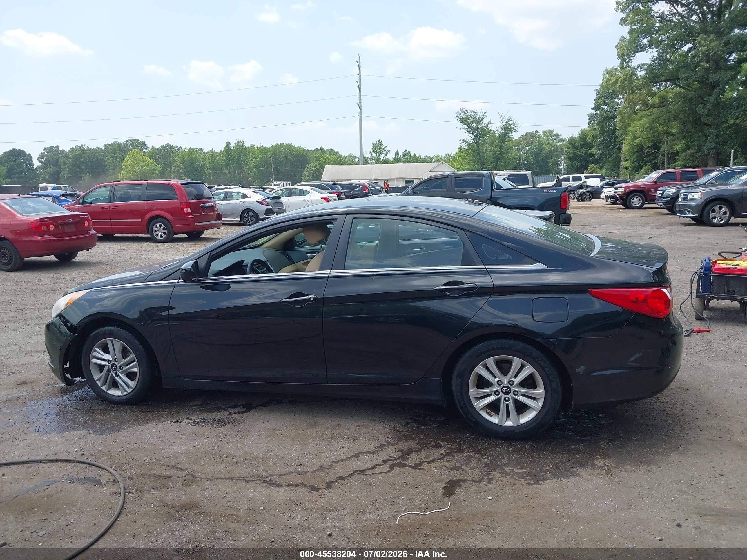 2013 Hyundai Sonata Gls Black vin: 5NPEB4AC3DH704816