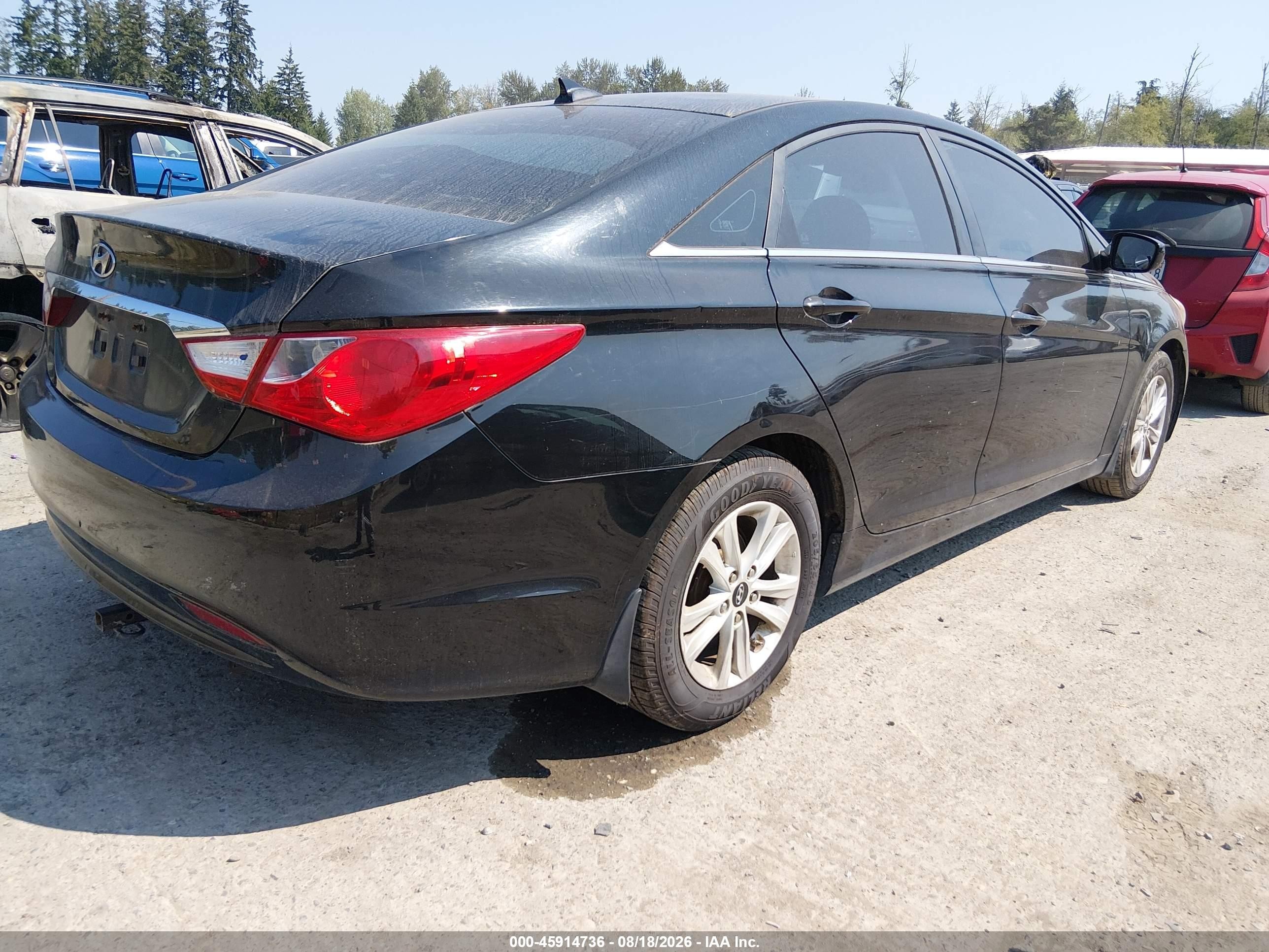 2013 Hyundai Sonata Gls Black vin: 5NPEB4AC3DH711409
