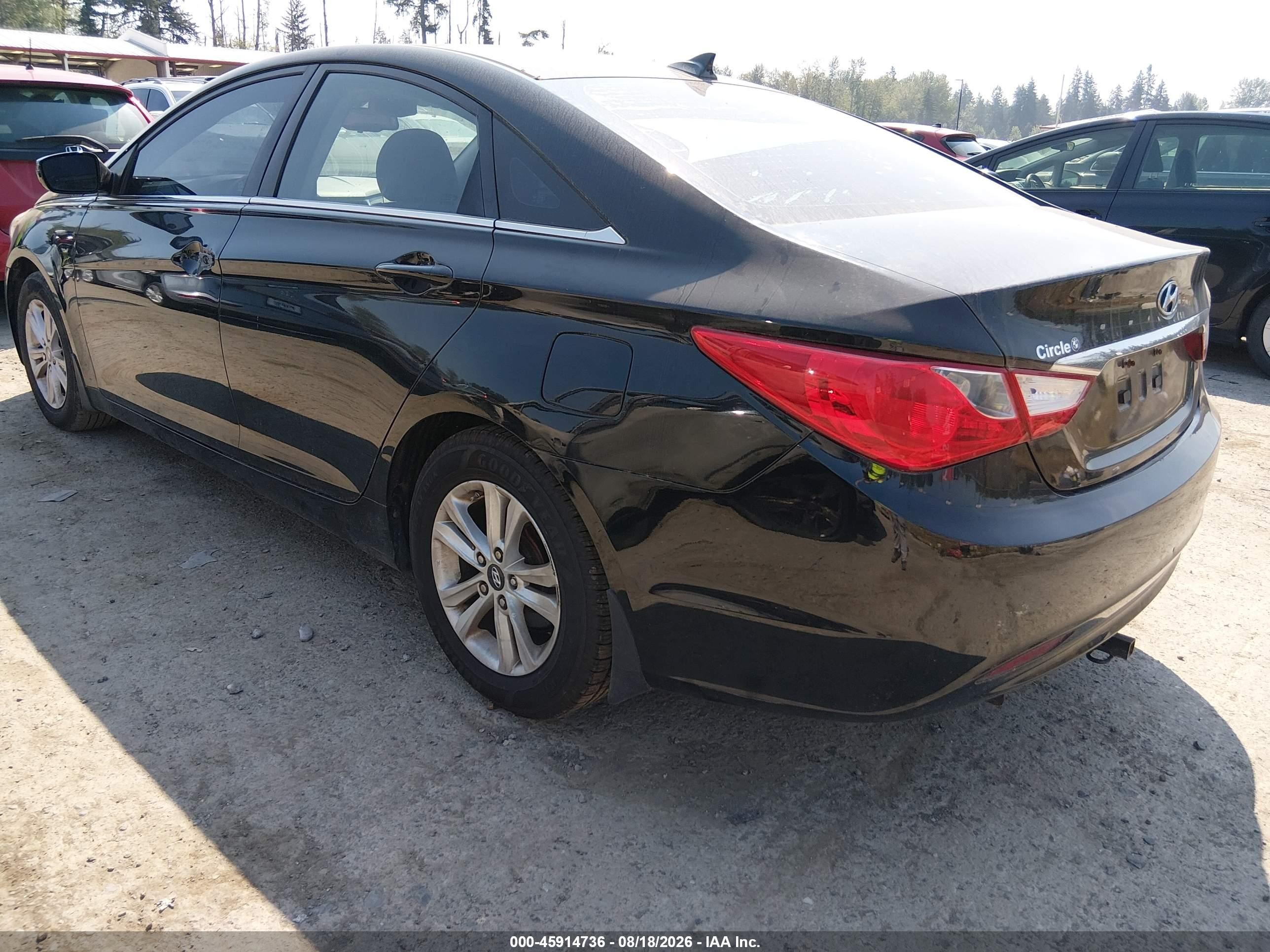 2013 Hyundai Sonata Gls Black vin: 5NPEB4AC3DH711409