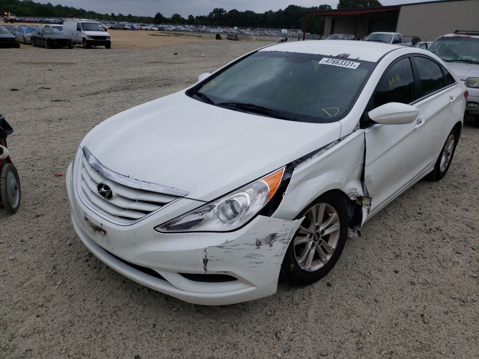 2013 Hyundai Sonata Gls White vin: 5NPEB4AC3DH712351